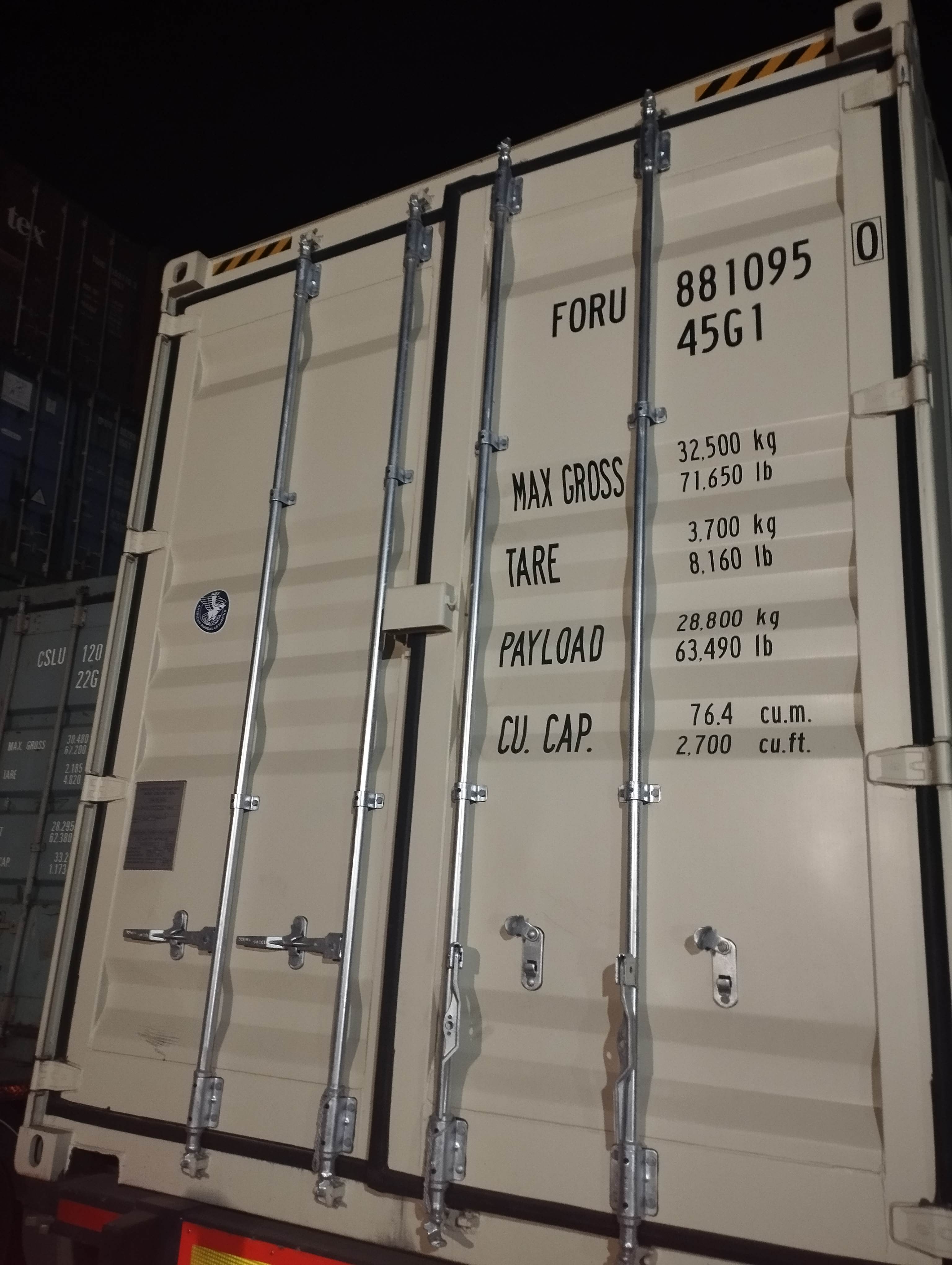 Морской контейнер FORU8810950