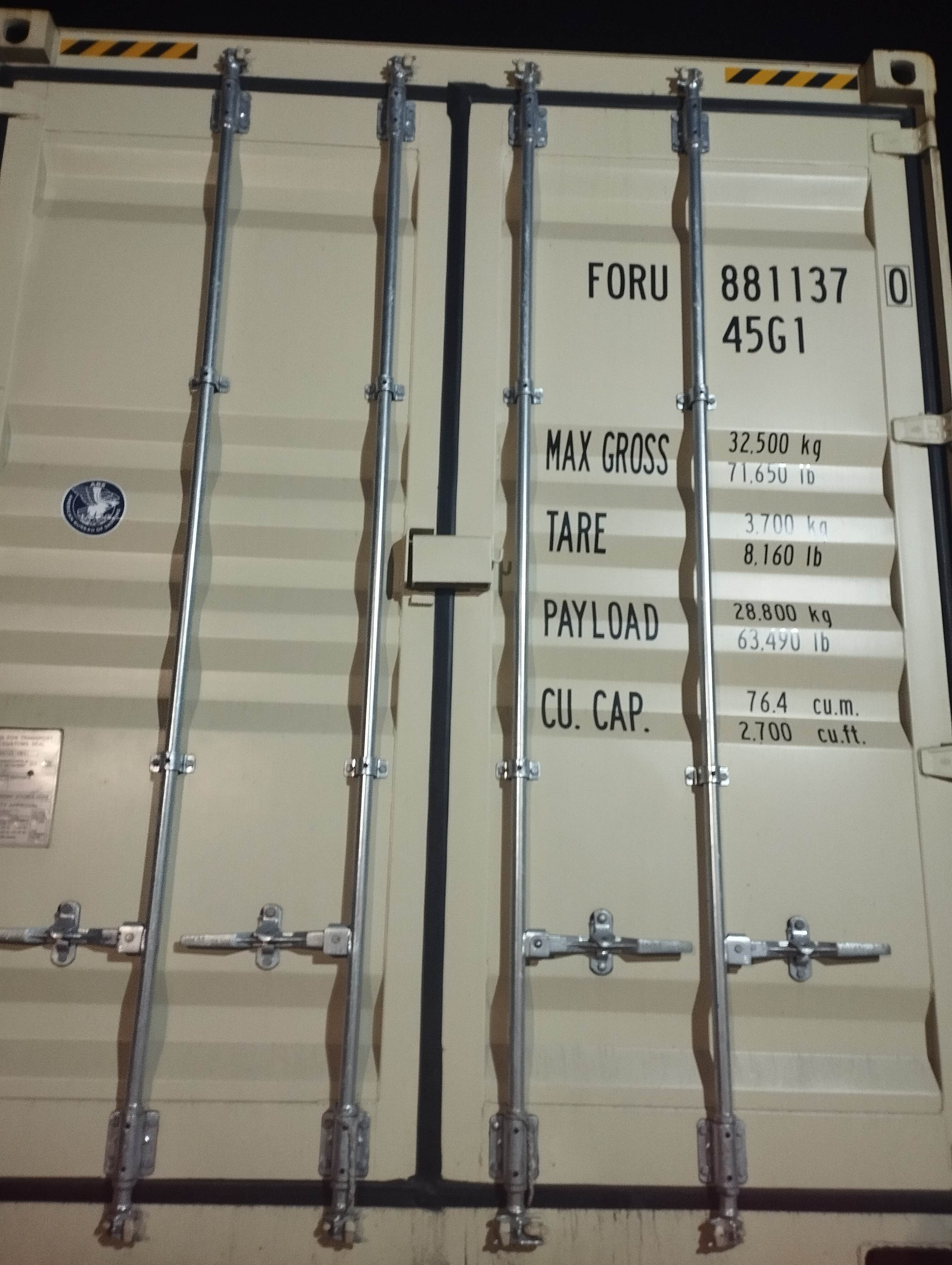 Морской контейнер FORU8811370