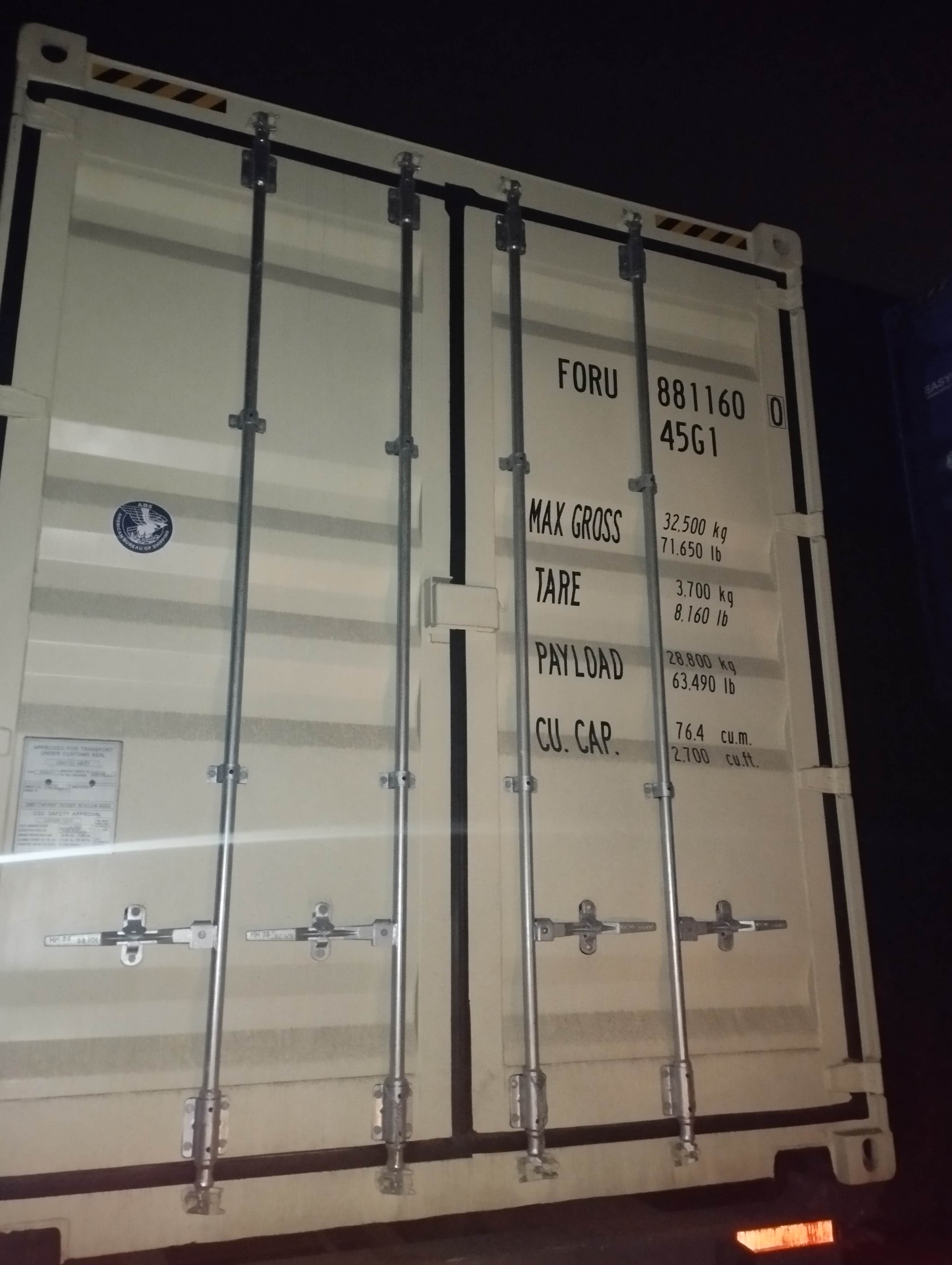 Морской контейнер FORU8811600