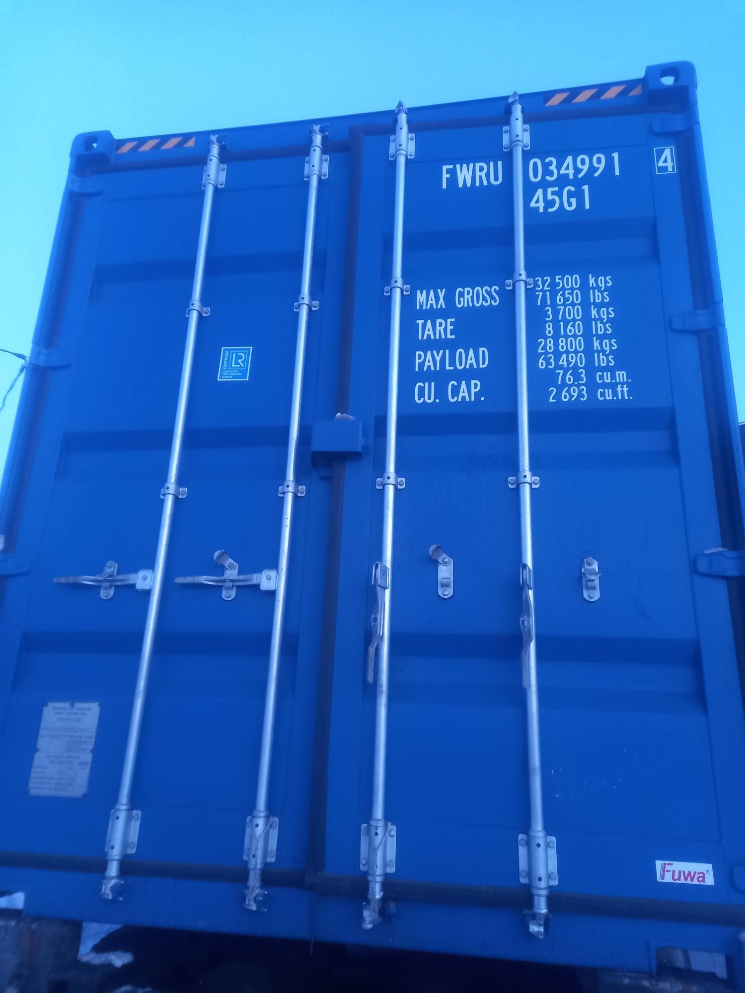 Морской контейнер FWRU0349914
