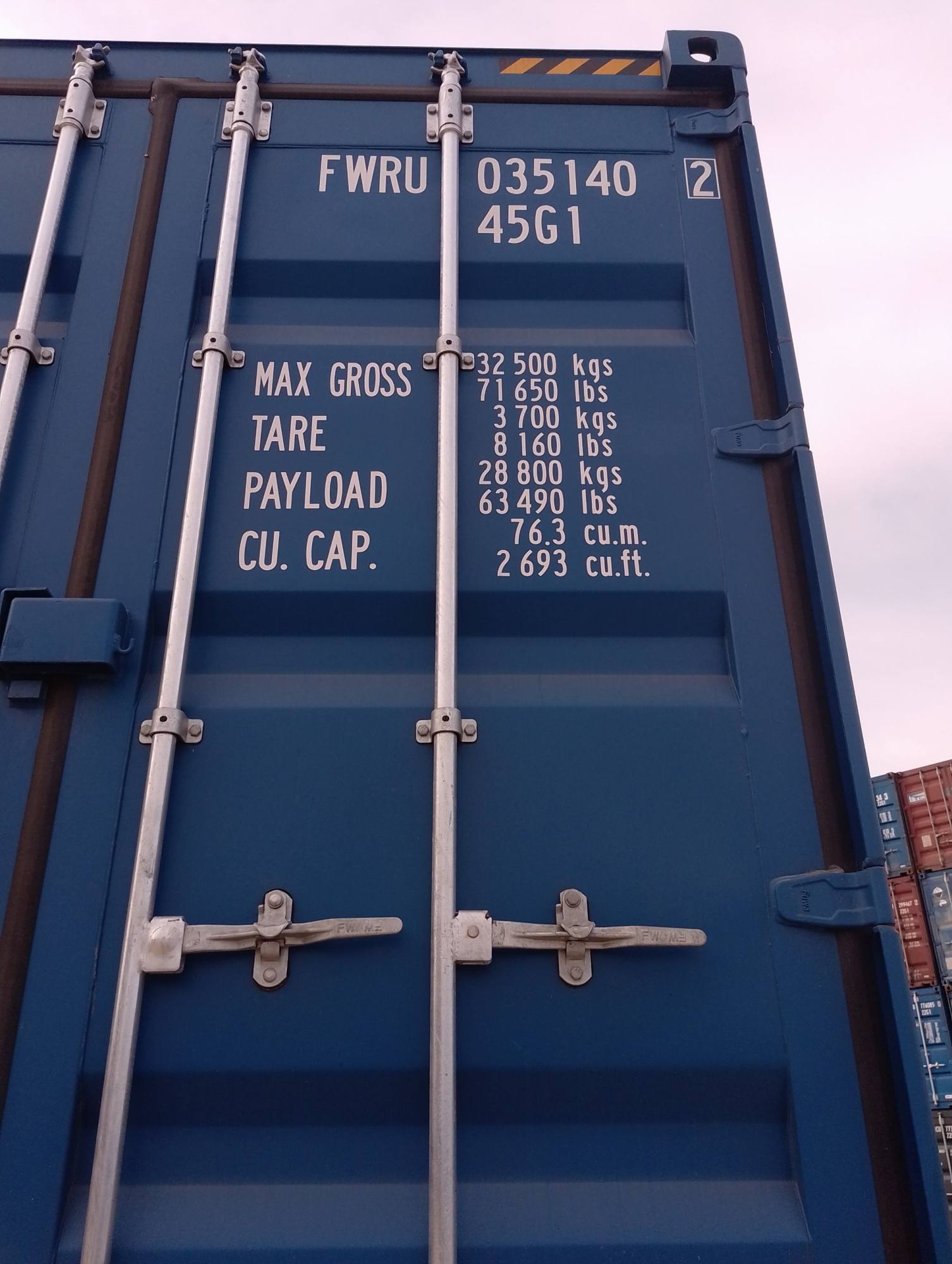 Морской контейнер FWRU0351402