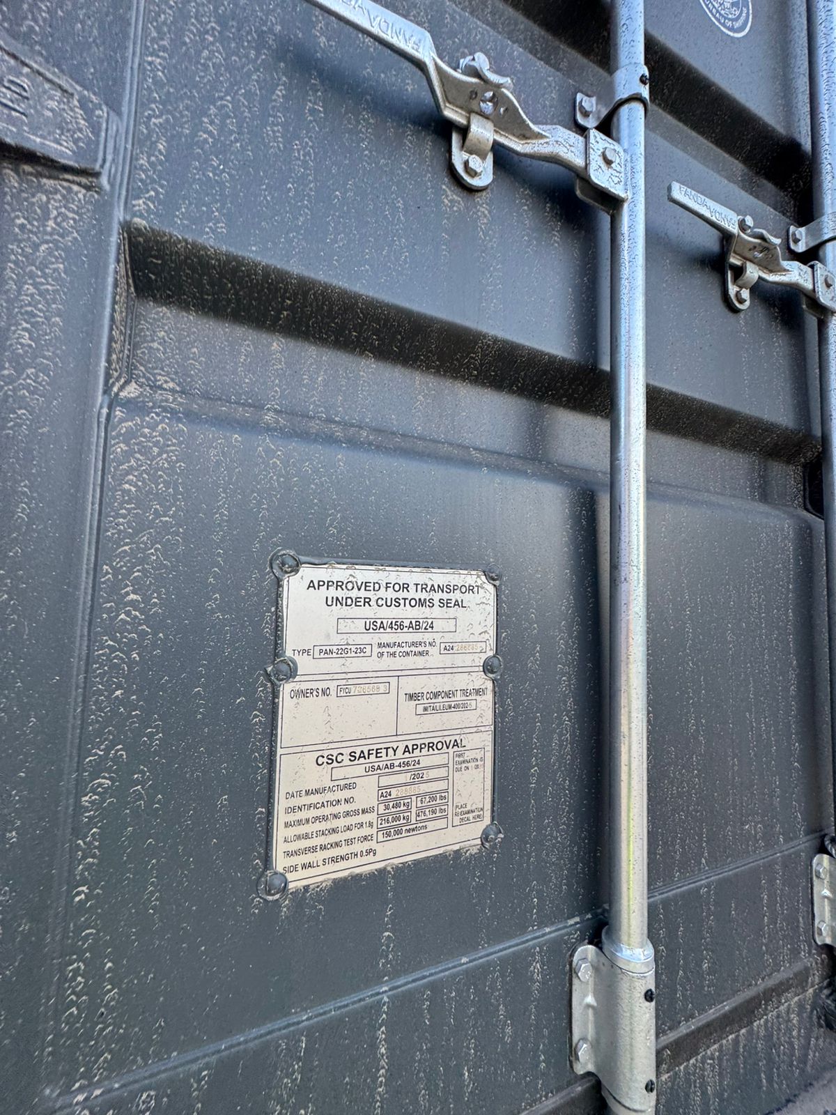 Морской контейнер FYCU7265683