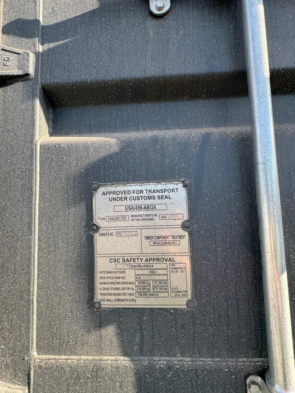 Морской контейнер FYCU7265699