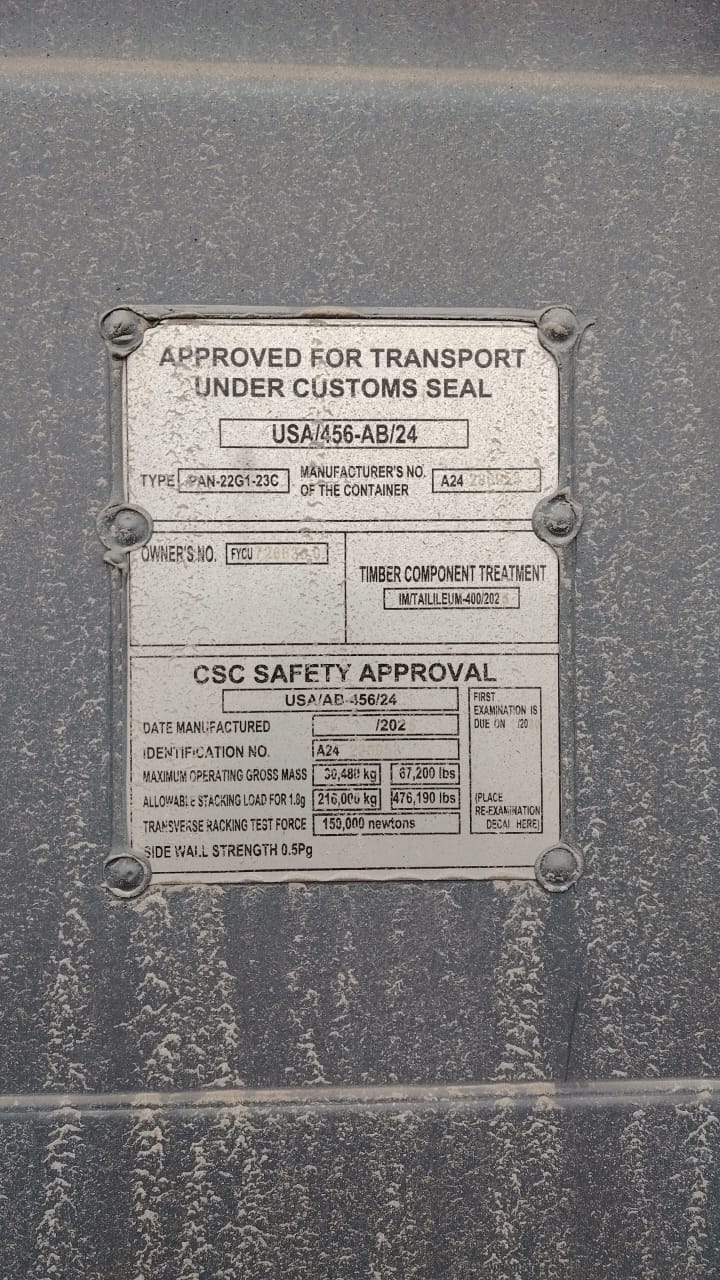 Морской контейнер FYCU7266360