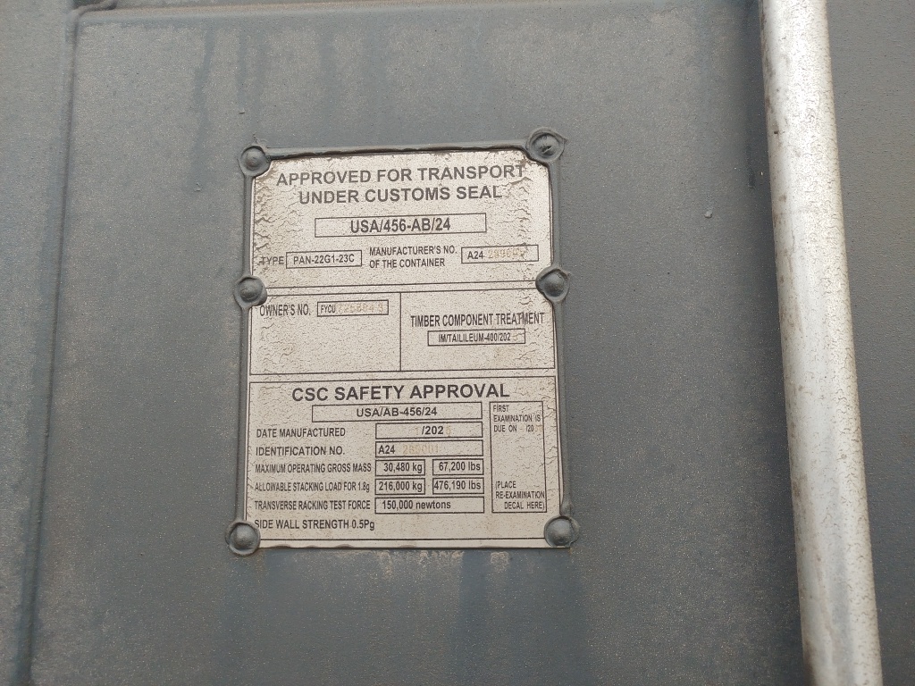 Морской контейнер FYCU7266843