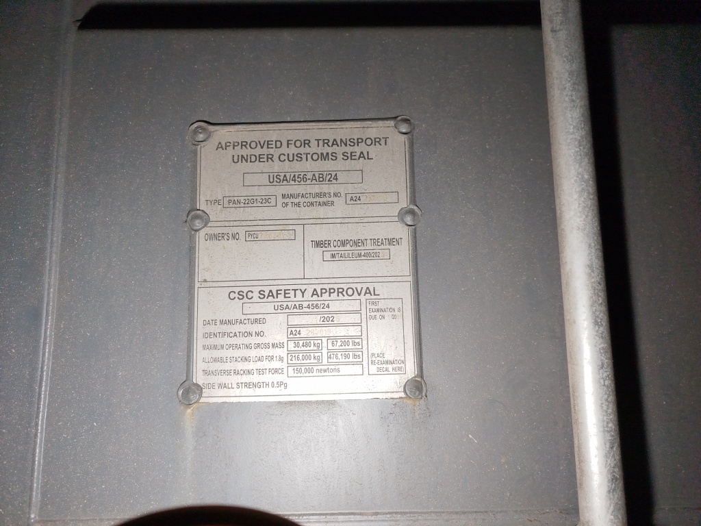 Морской контейнер FYCU7267011