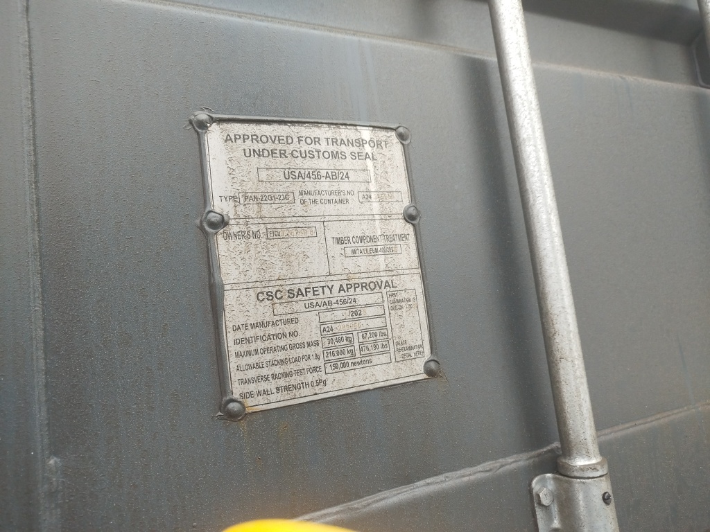 Морской контейнер FYCU7267496