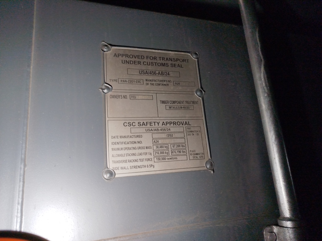 Морской контейнер FYCU7268105