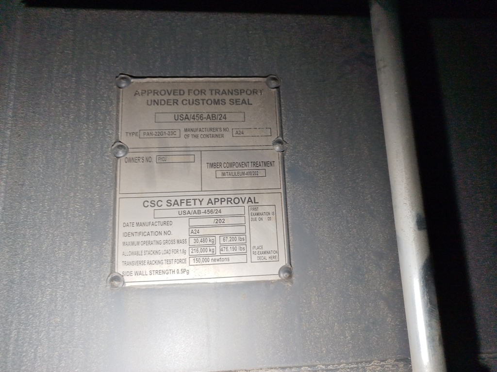 Морской контейнер FYCU7268255