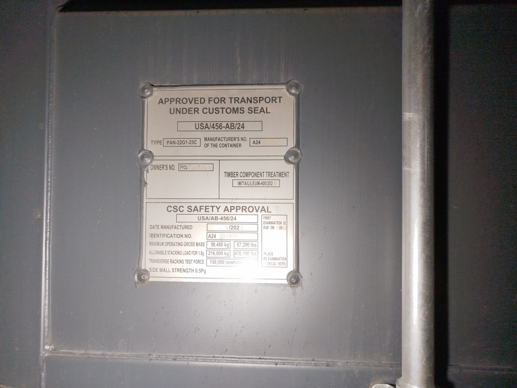 Морской контейнер FYCU7268358