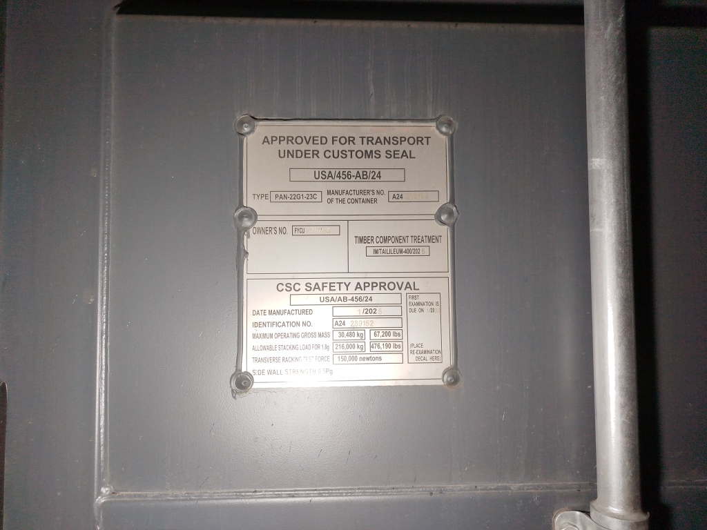 Морской контейнер FYCU7268358