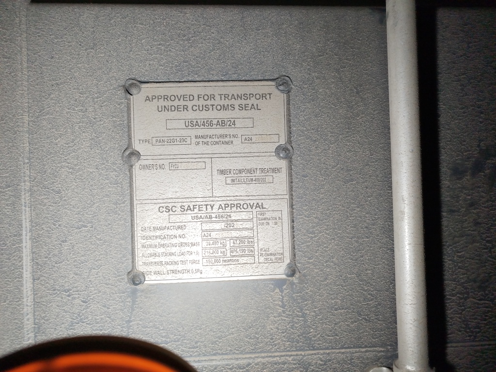 Морской контейнер FYCU7268363