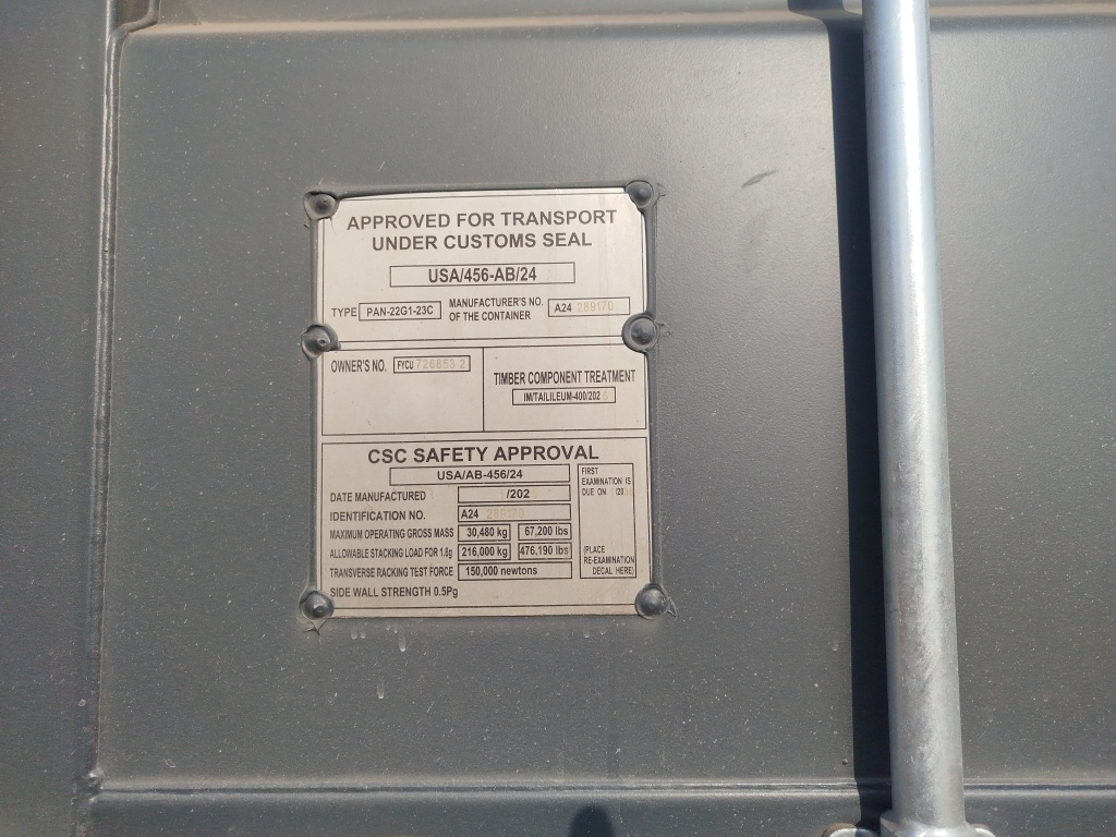 Морской контейнер FYCU7268532