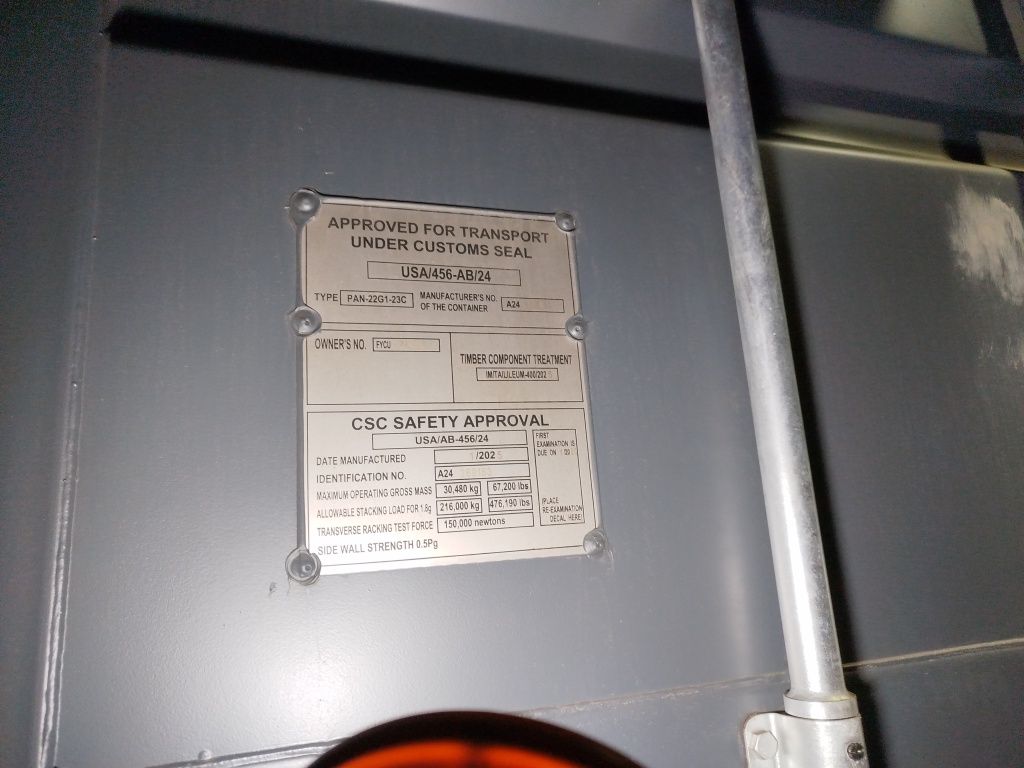 Морской контейнер FYCU7268661