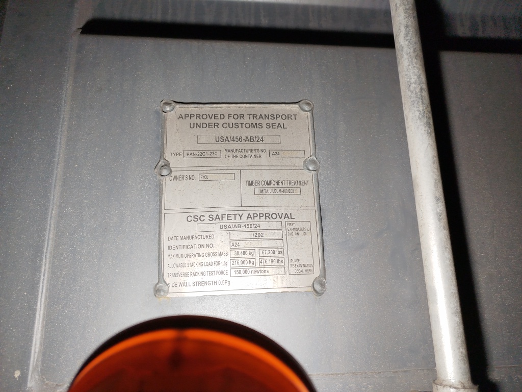 Морской контейнер FYCU7269375