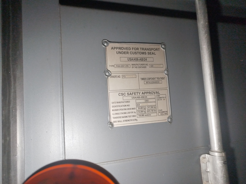 Морской контейнер FYCU7269396