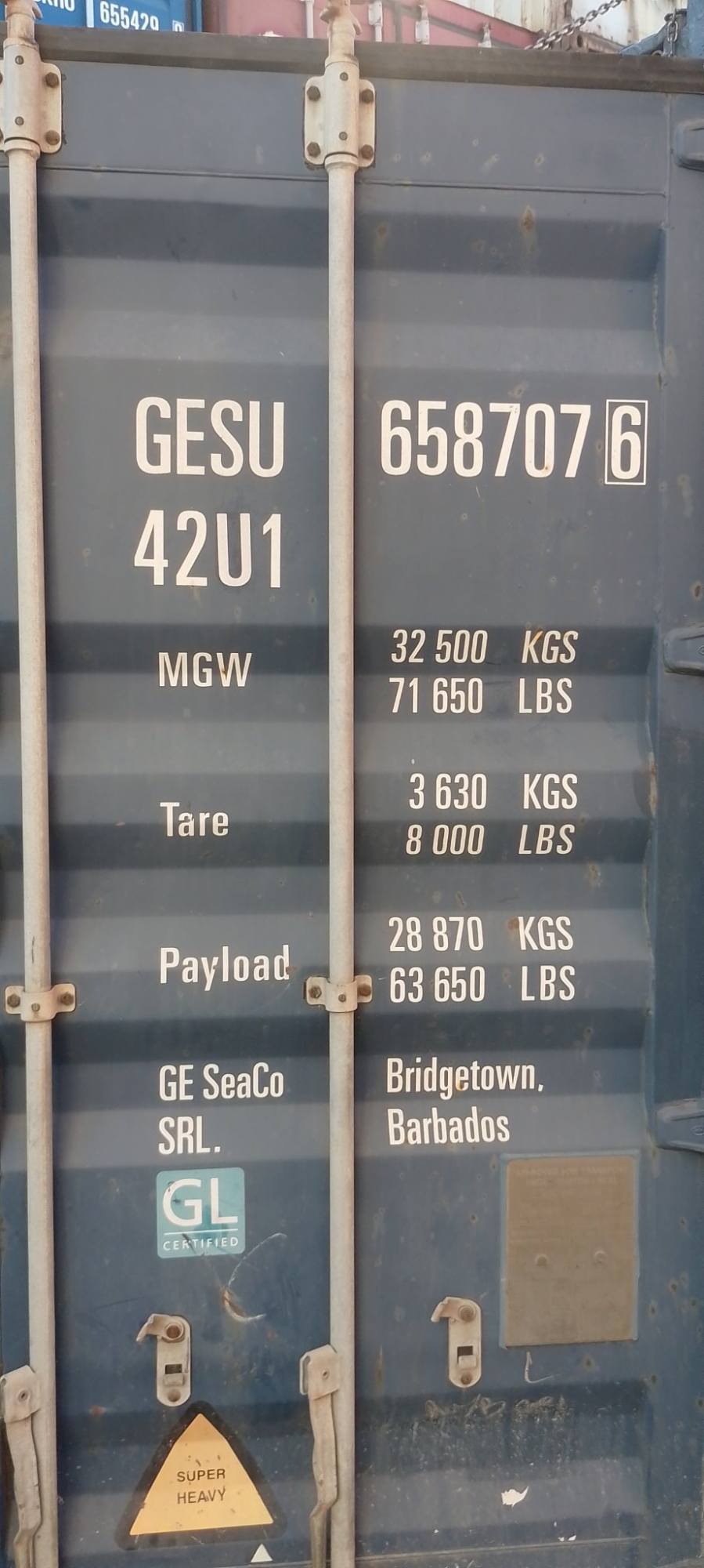 Морской контейнер GESU6587076