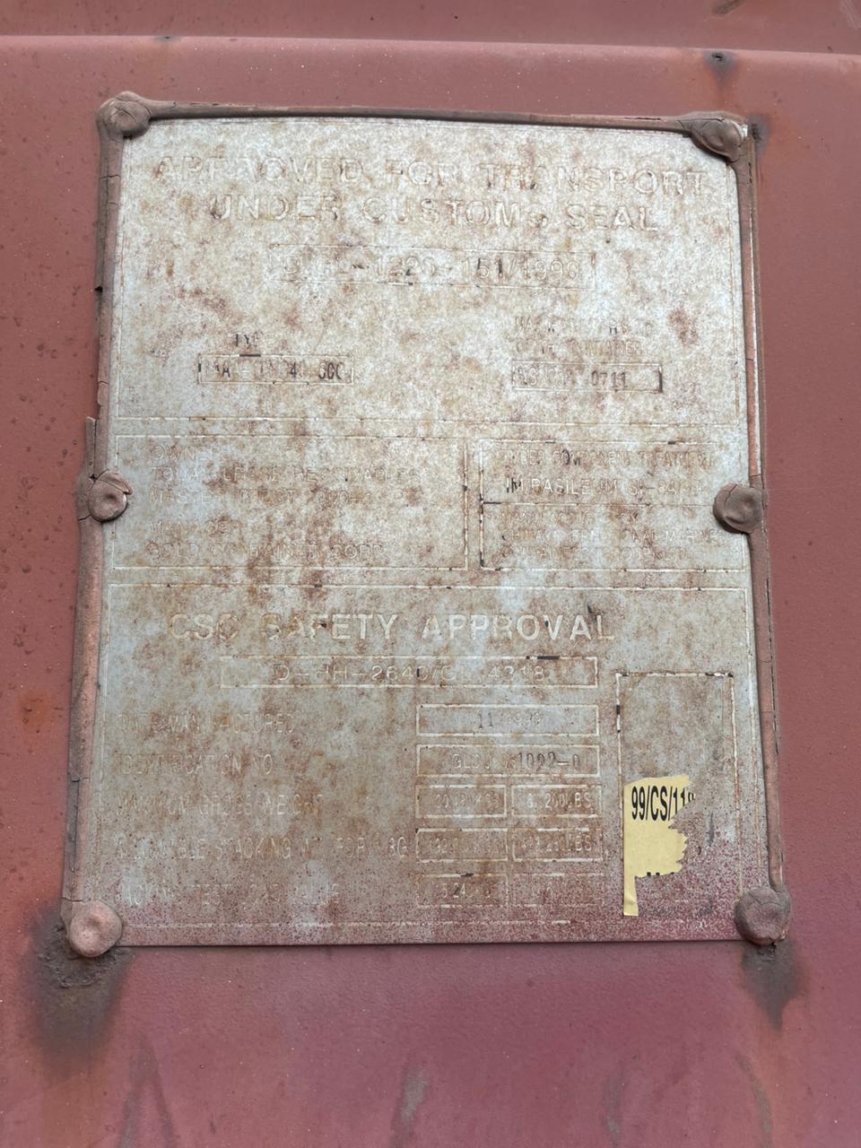 Морской контейнер GLDU0610220