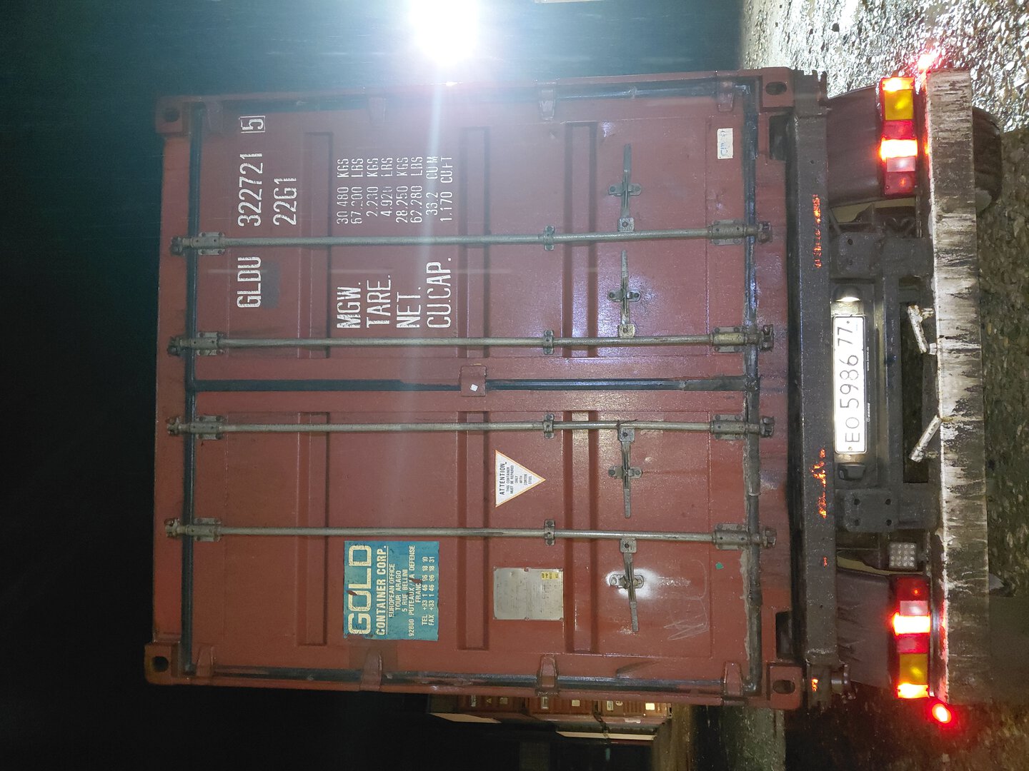 Морской контейнер GLDU3227215