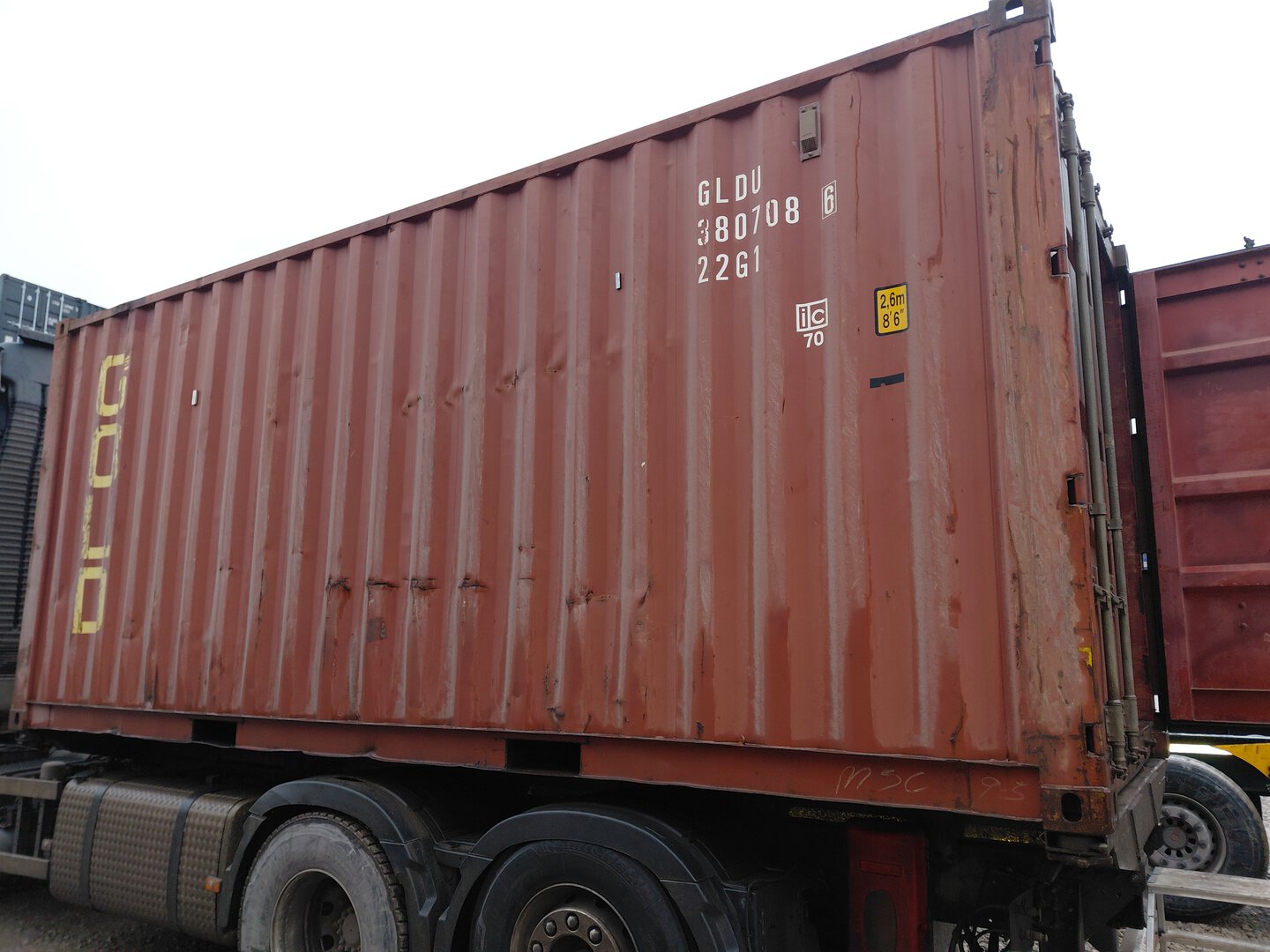 Морской контейнер GLDU3807086