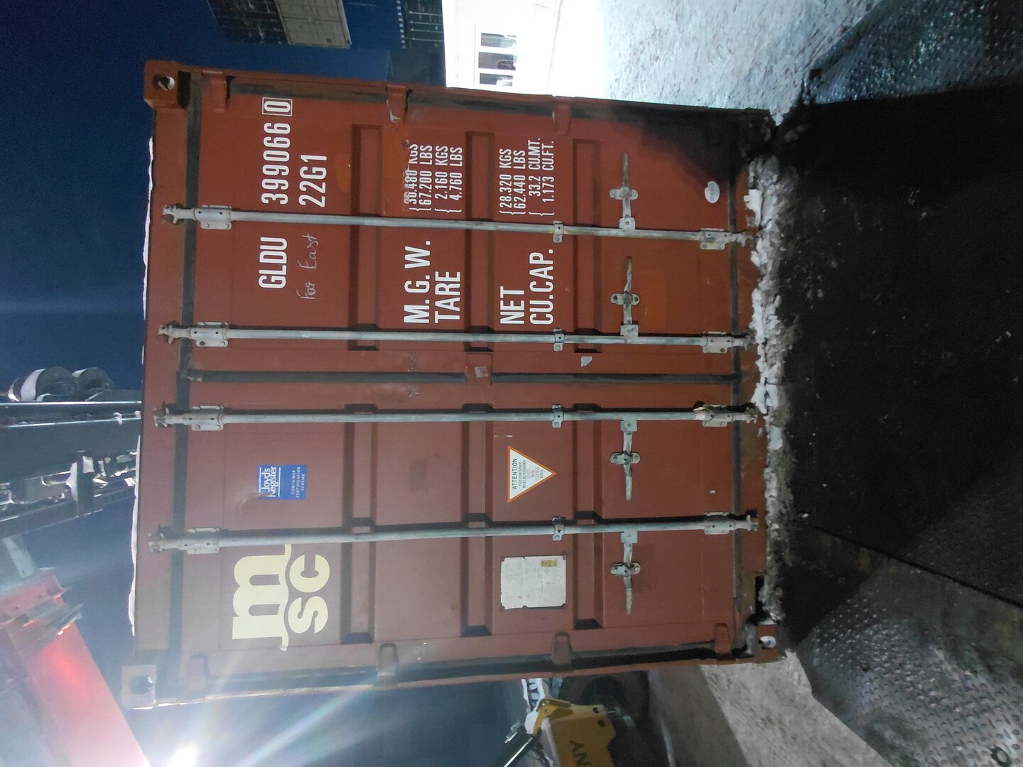 Морской контейнер GLDU3990660