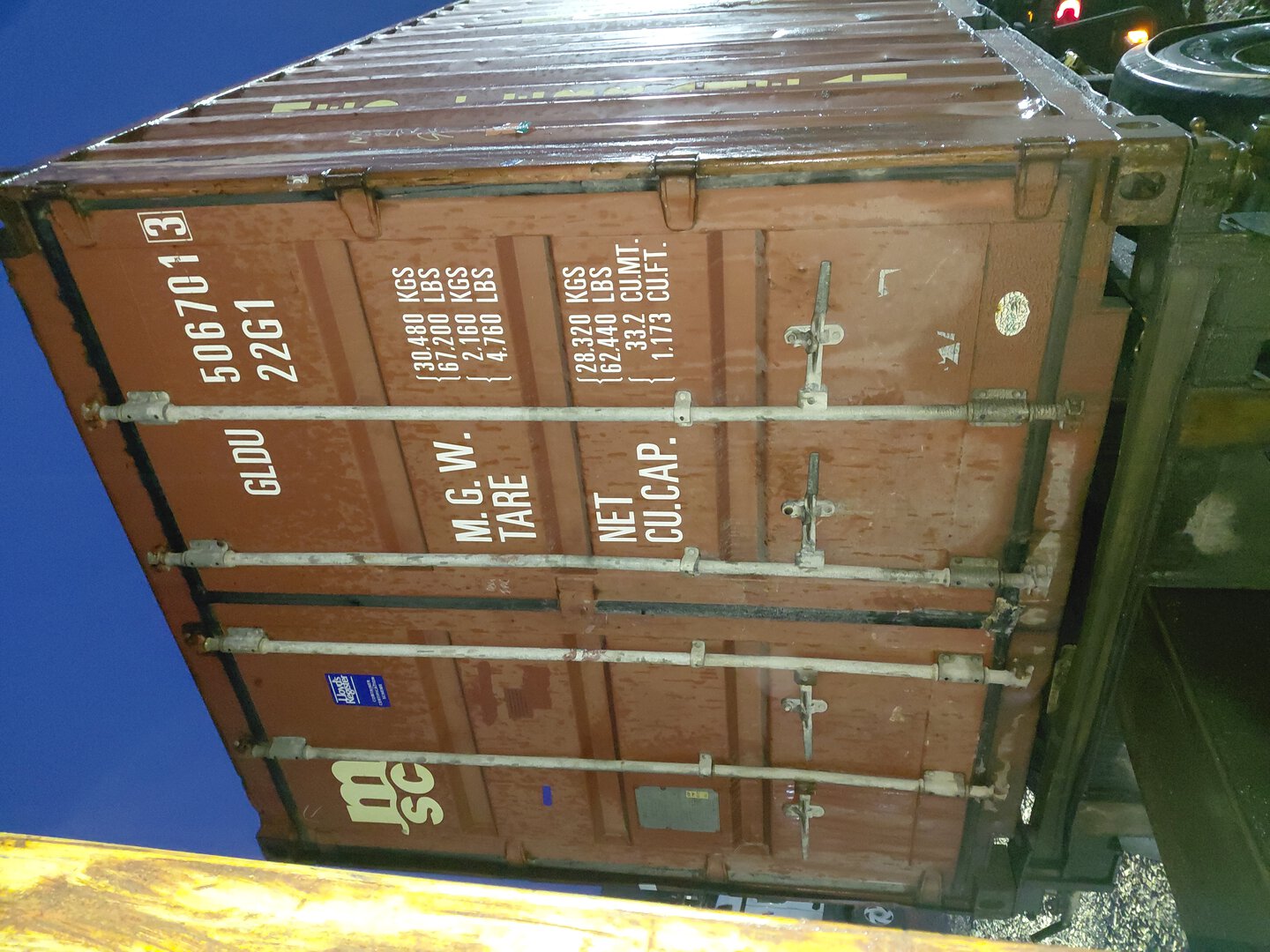 Морской контейнер GLDU5067013