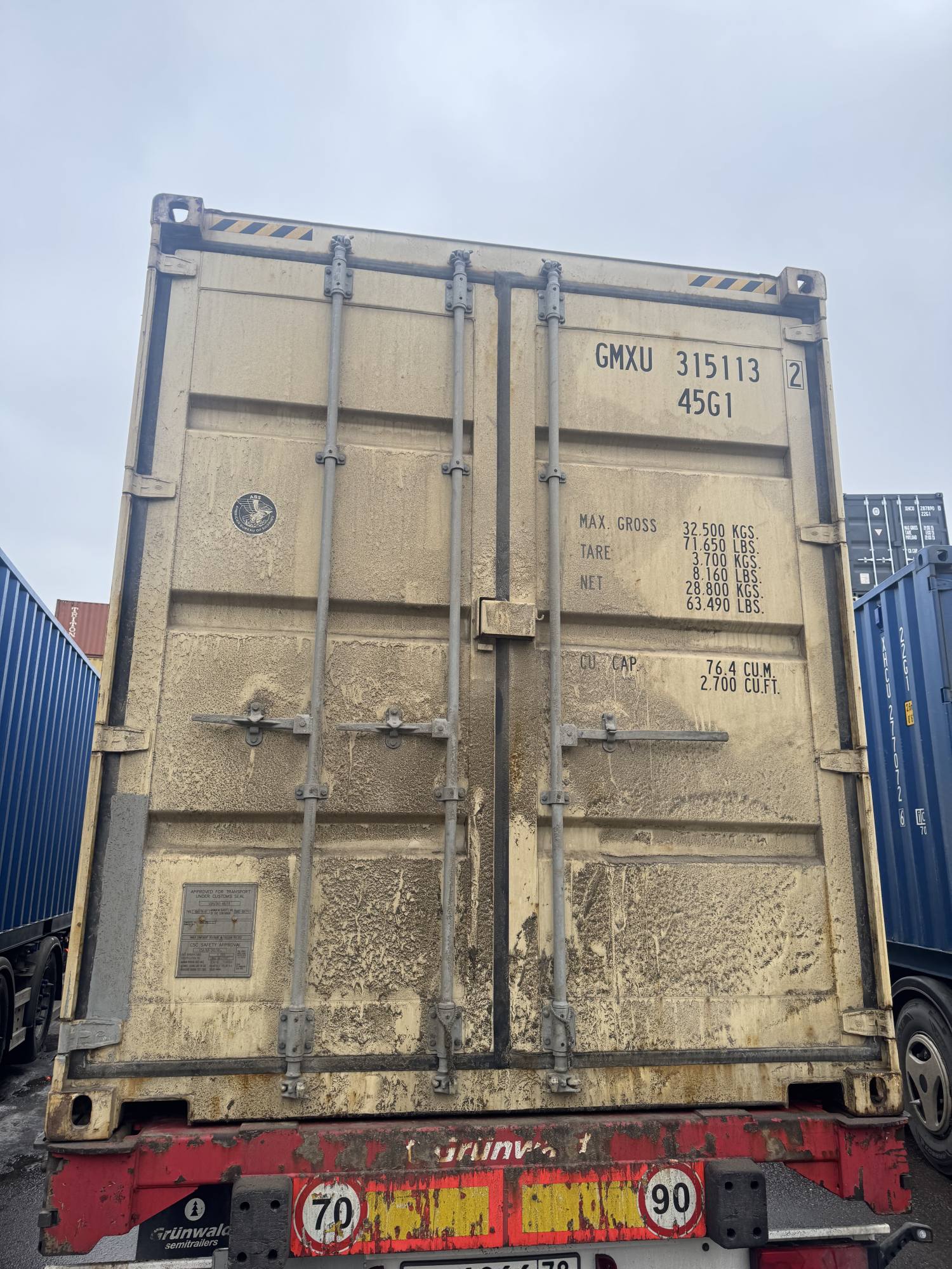 Морской контейнер GMXU3151132