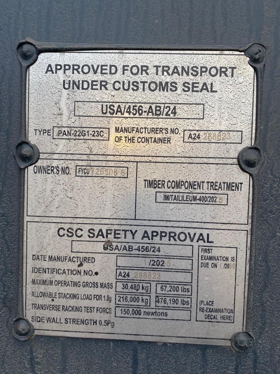 Морской контейнер HHXU3393250