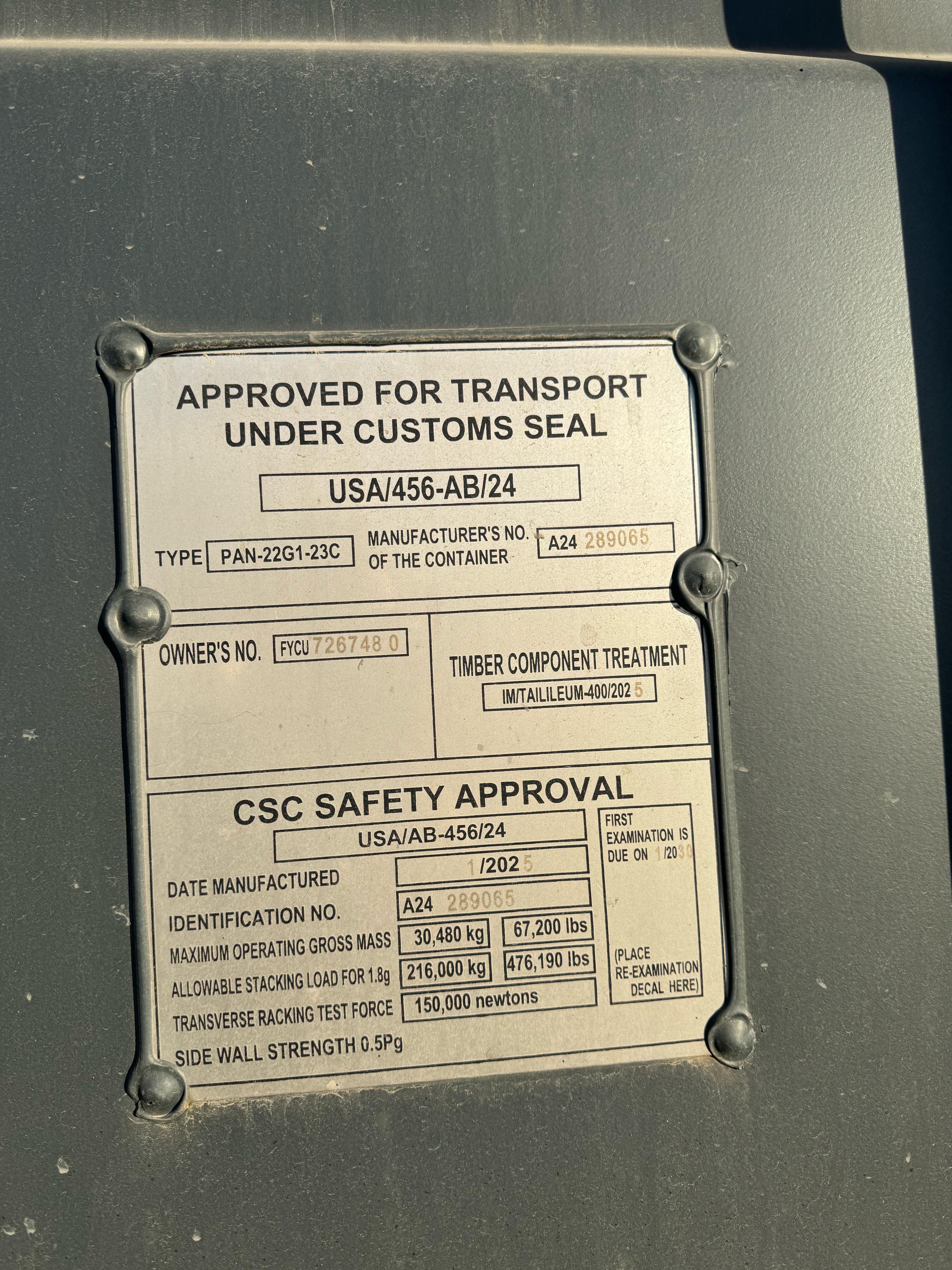 Морской контейнер HHXU3393373