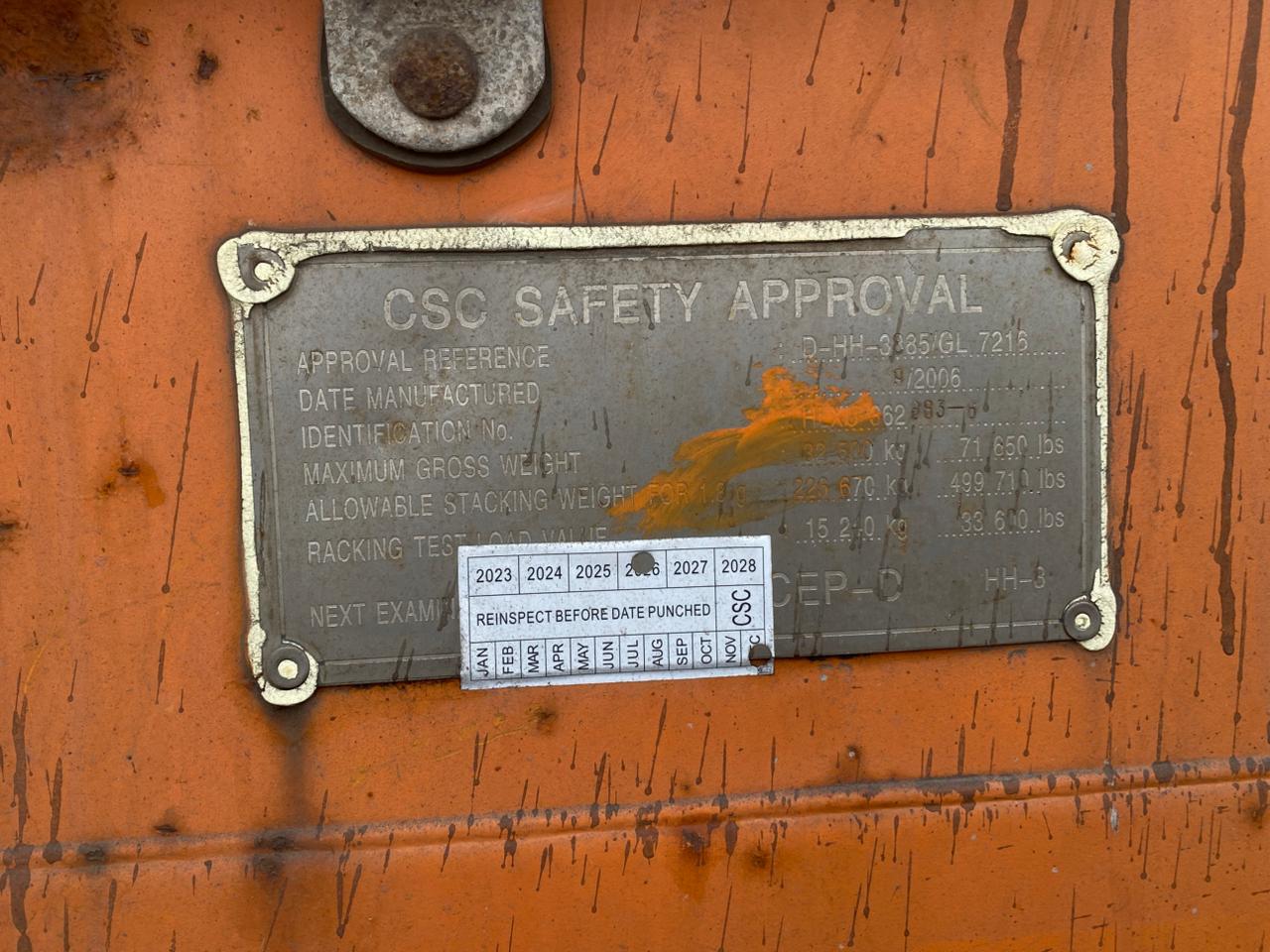 Морской контейнер HLXU3628836