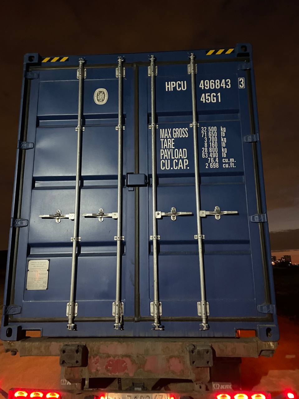 Морской контейнер HPCU4968433