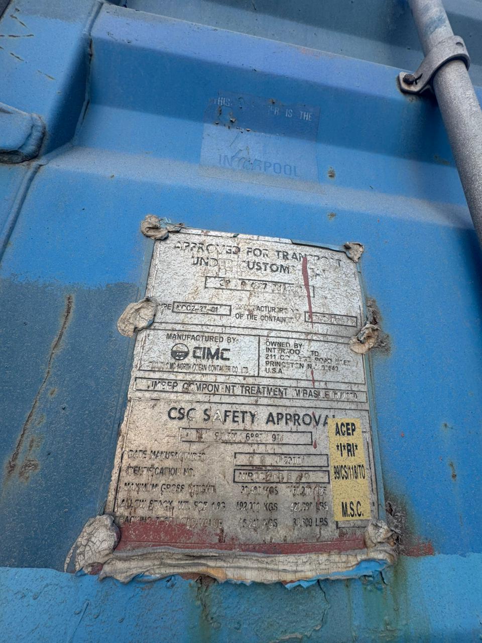 Морской контейнер INBU3818670