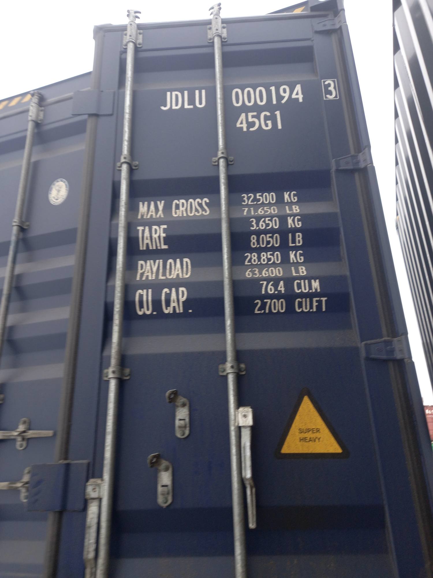 Морской контейнер JDLU0001943