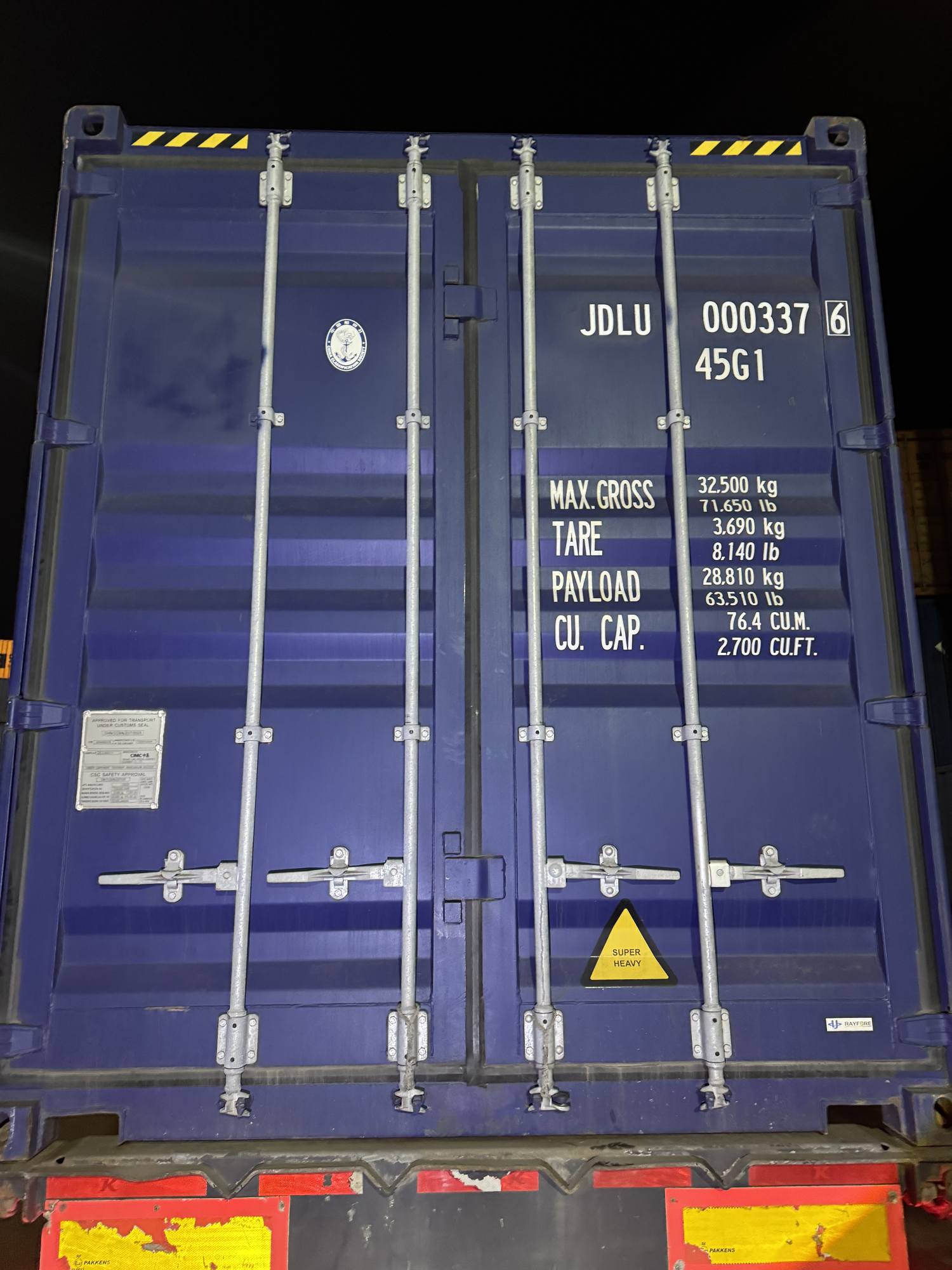 Морской контейнер JDLU0003376