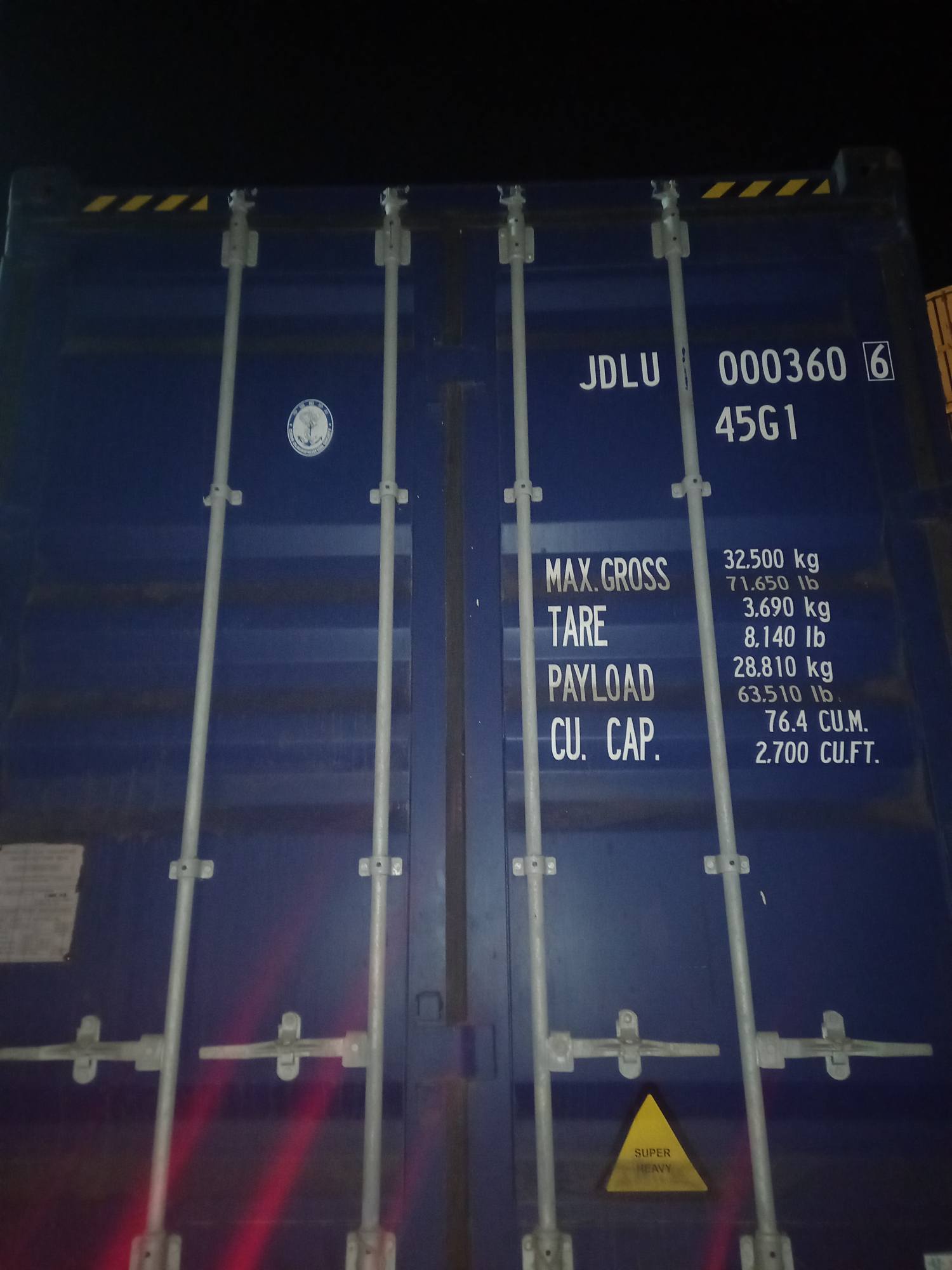 Морской контейнер JDLU0003606