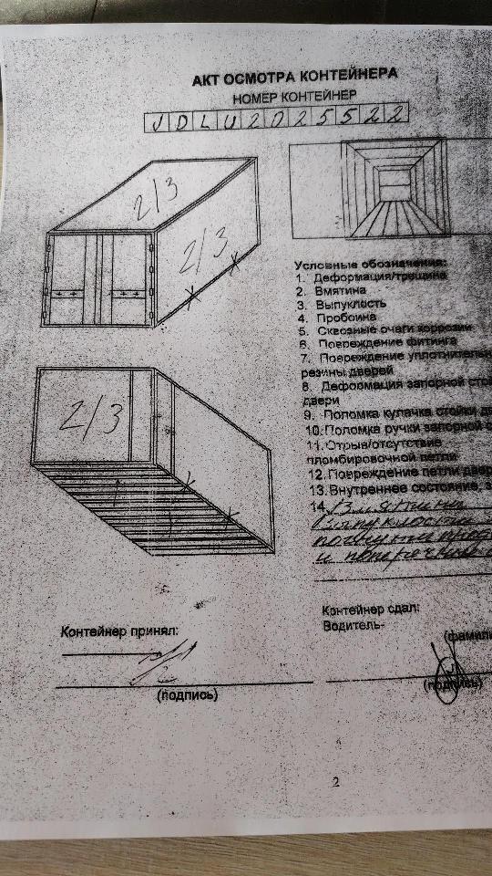 Морской контейнер JDLU2025522