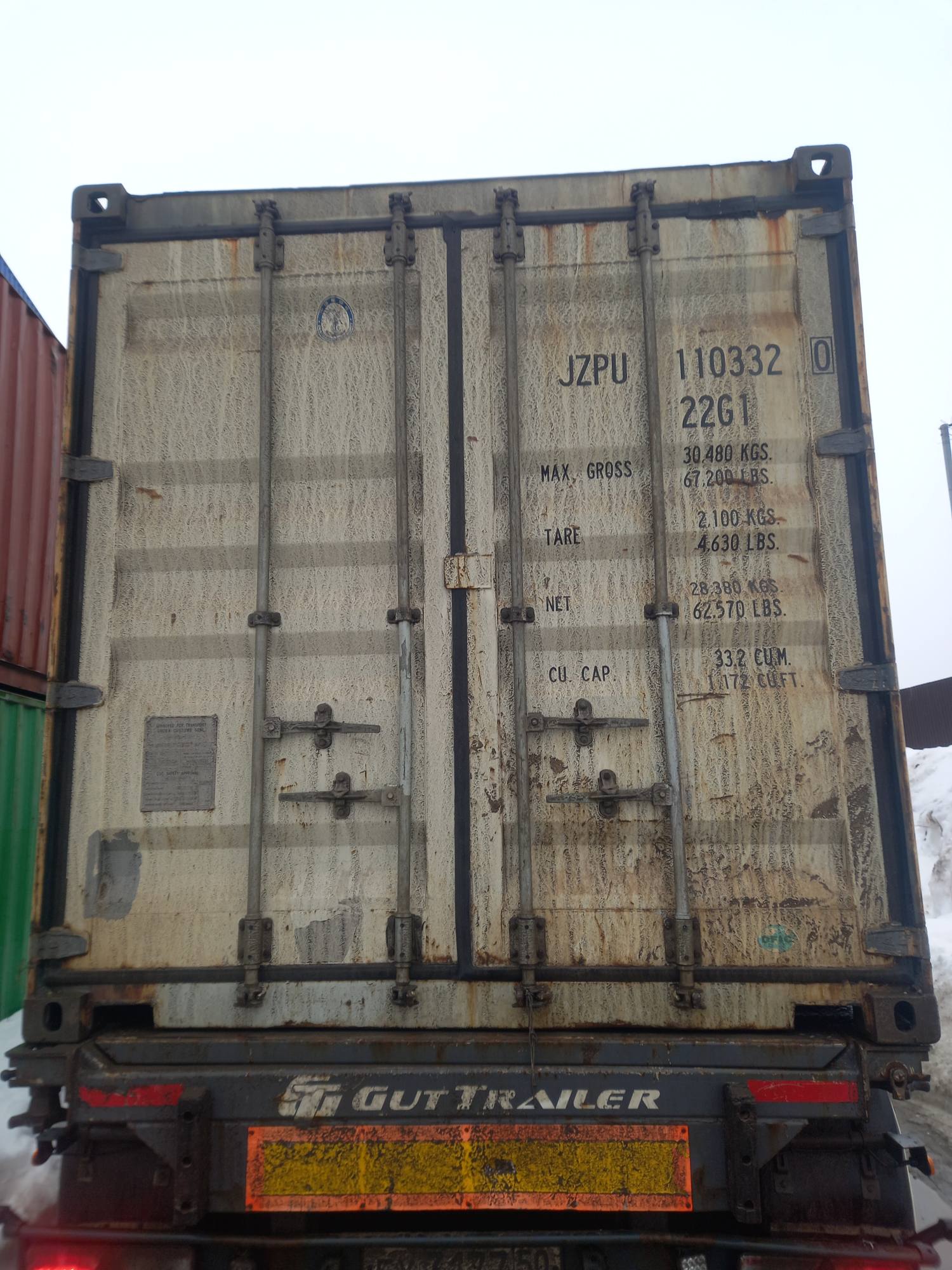 Морской контейнер JZPU1103320