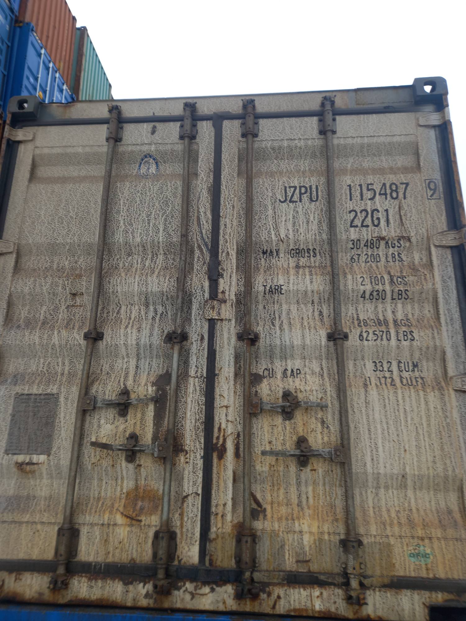 Морской контейнер JZPU1154879