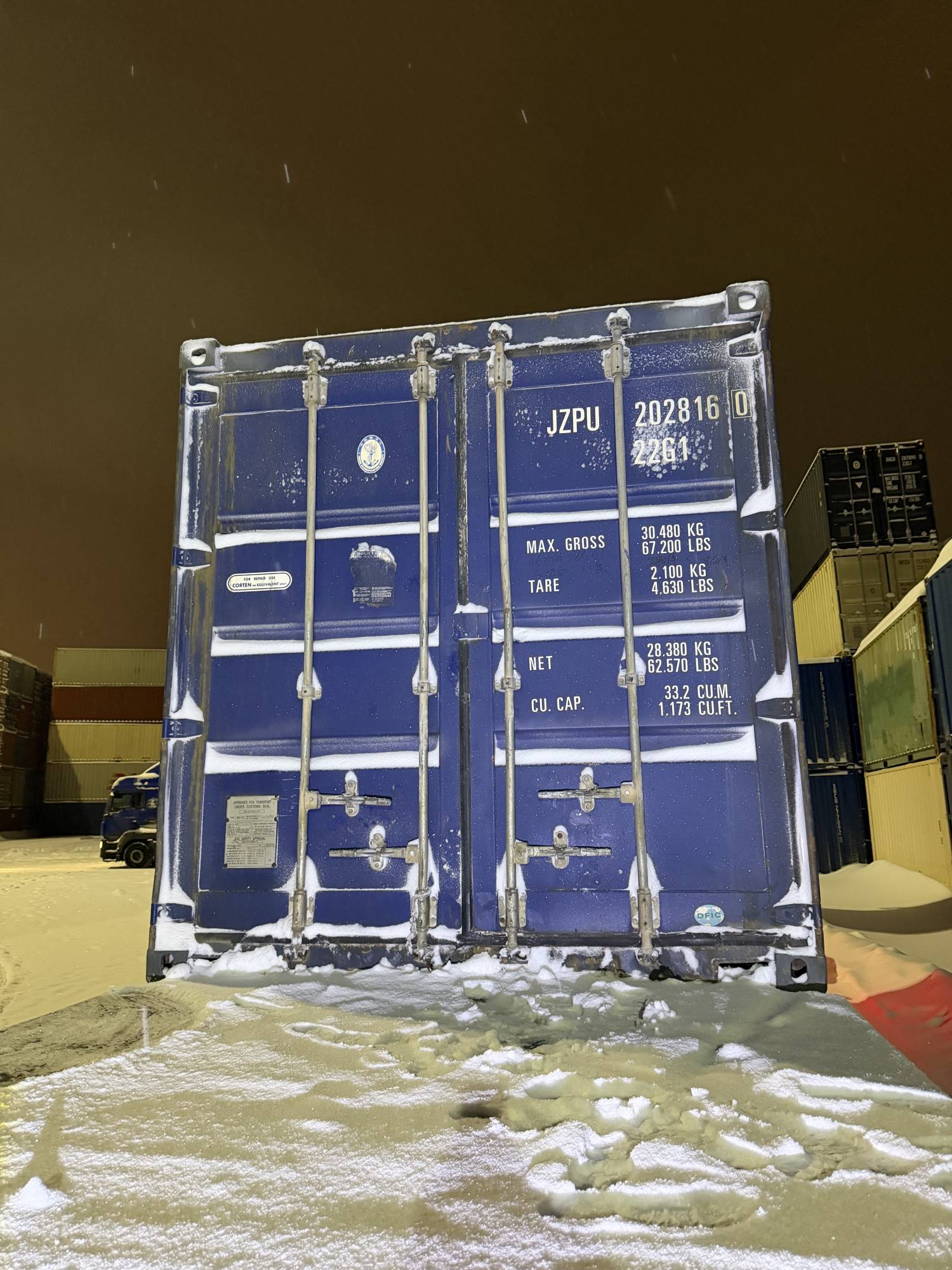 Морской контейнер JZPU2028160