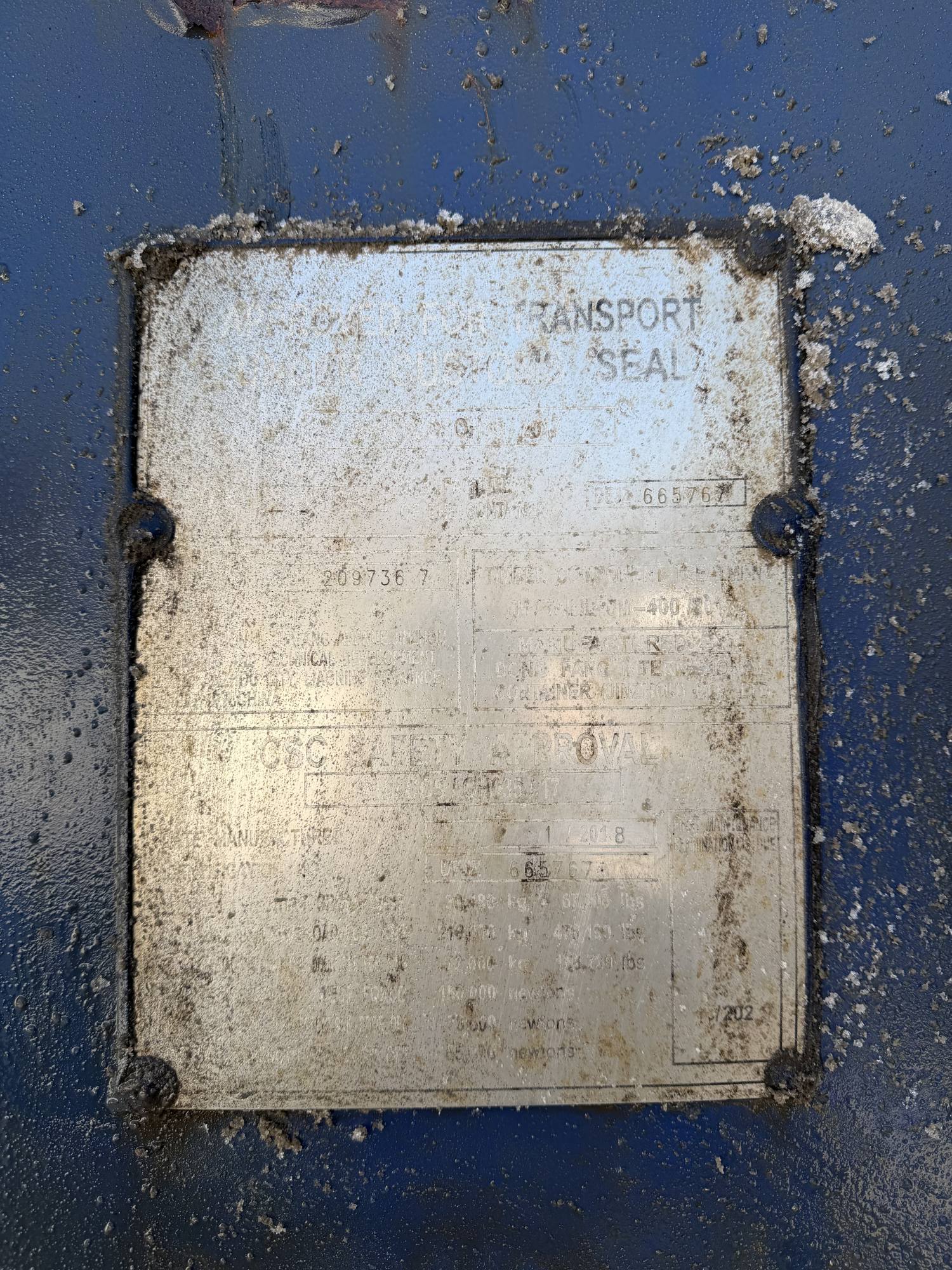 Морской контейнер JZPU2097367