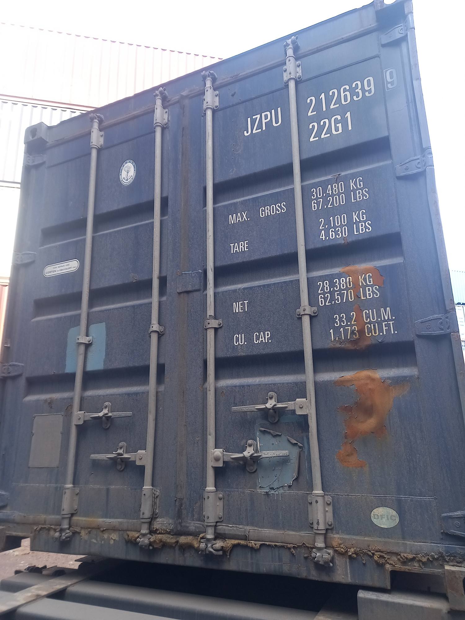 Морской контейнер JZPU2126399