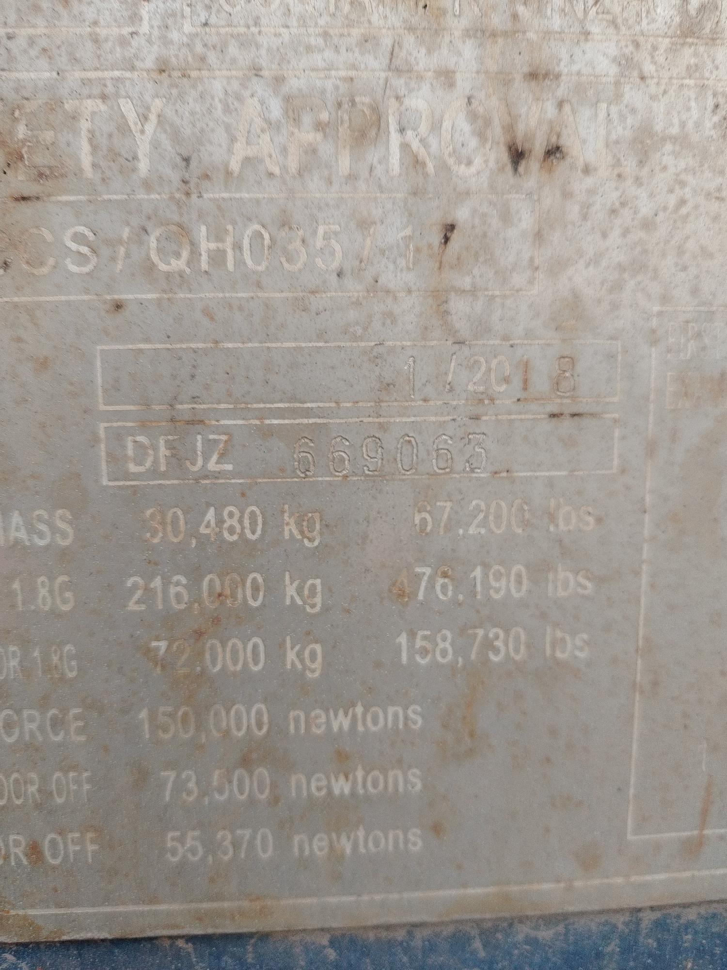 Морской контейнер JZPU2130320