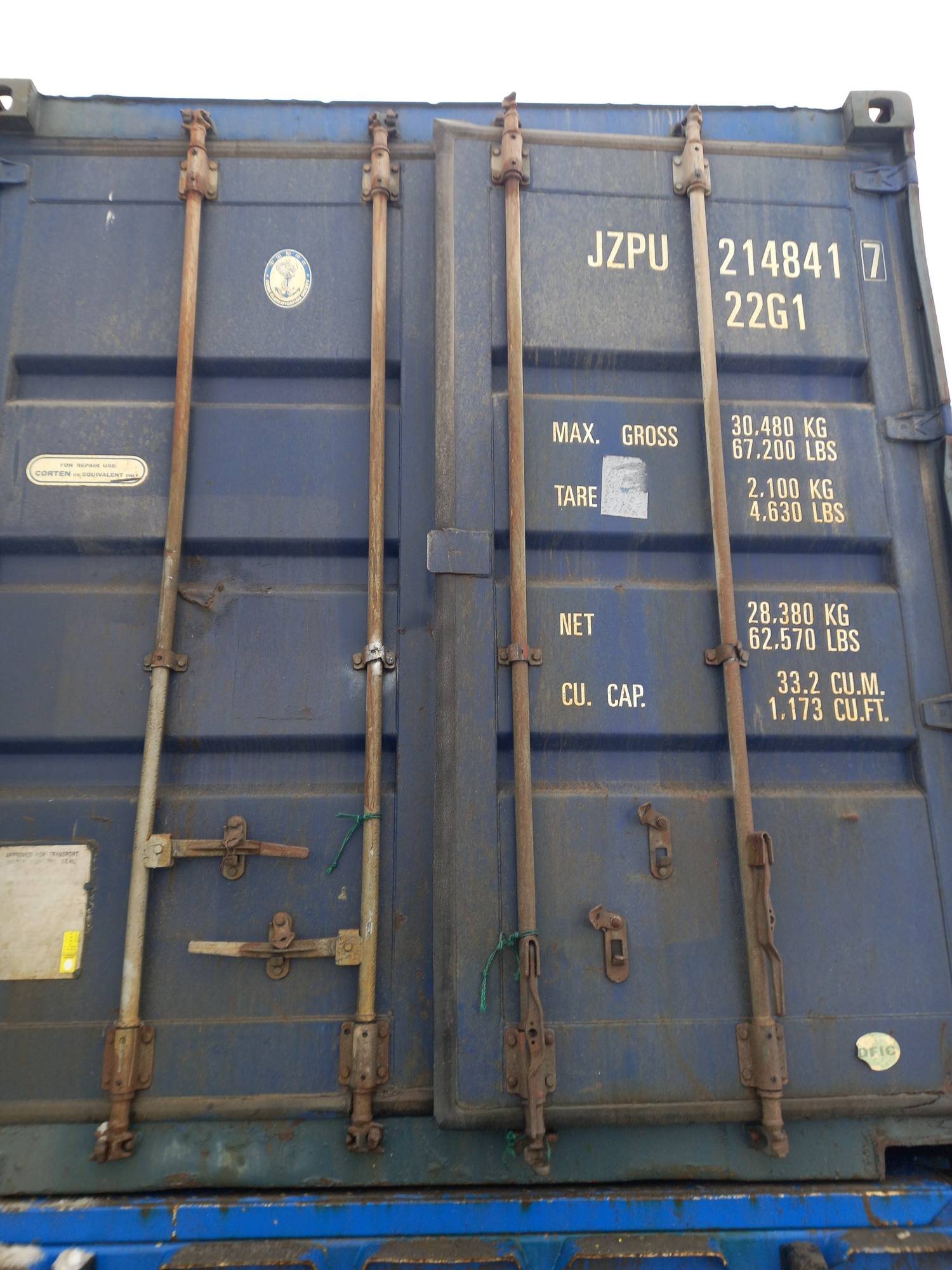 Морской контейнер JZPU2148417