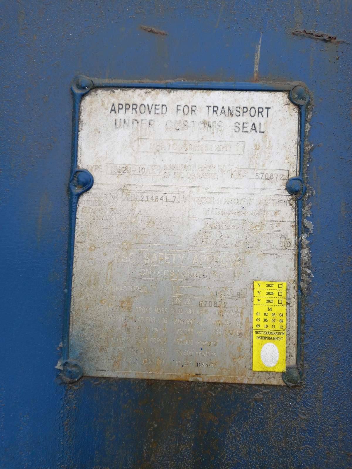 Морской контейнер JZPU2148417