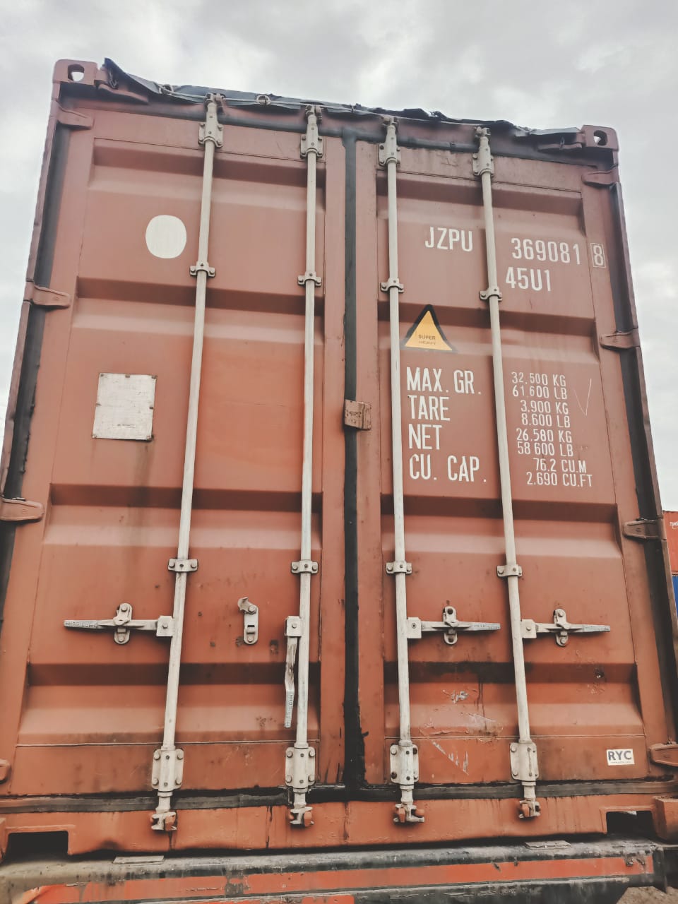 Морской контейнер JZPU3690818