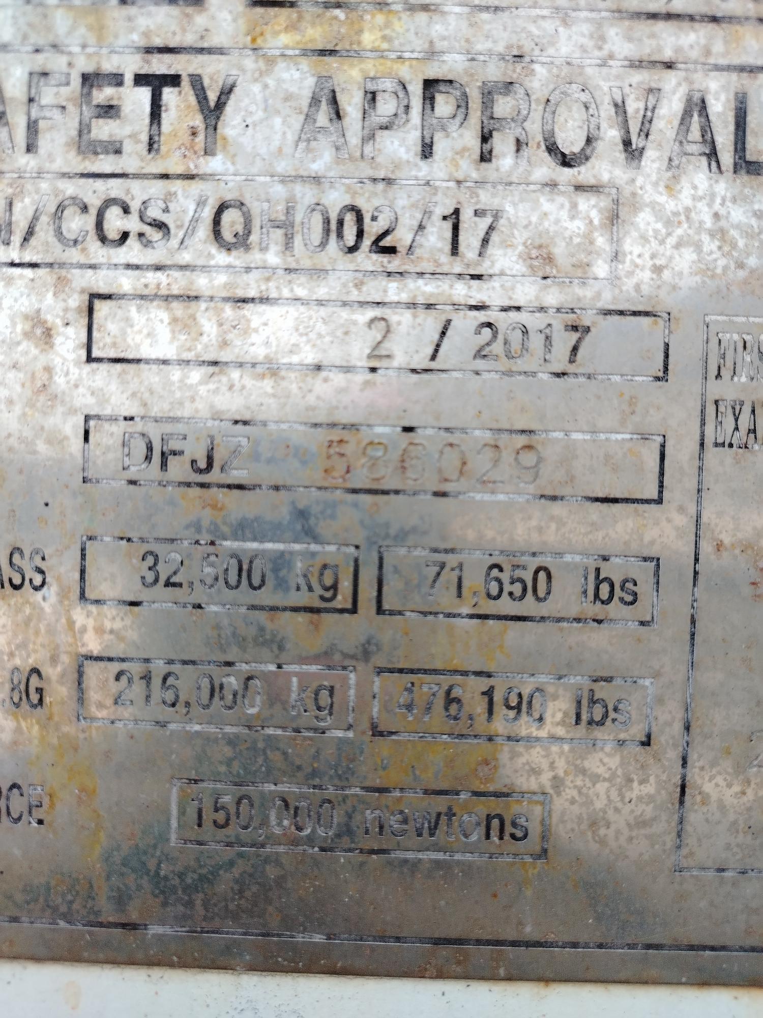 Морской контейнер JZPU5016760