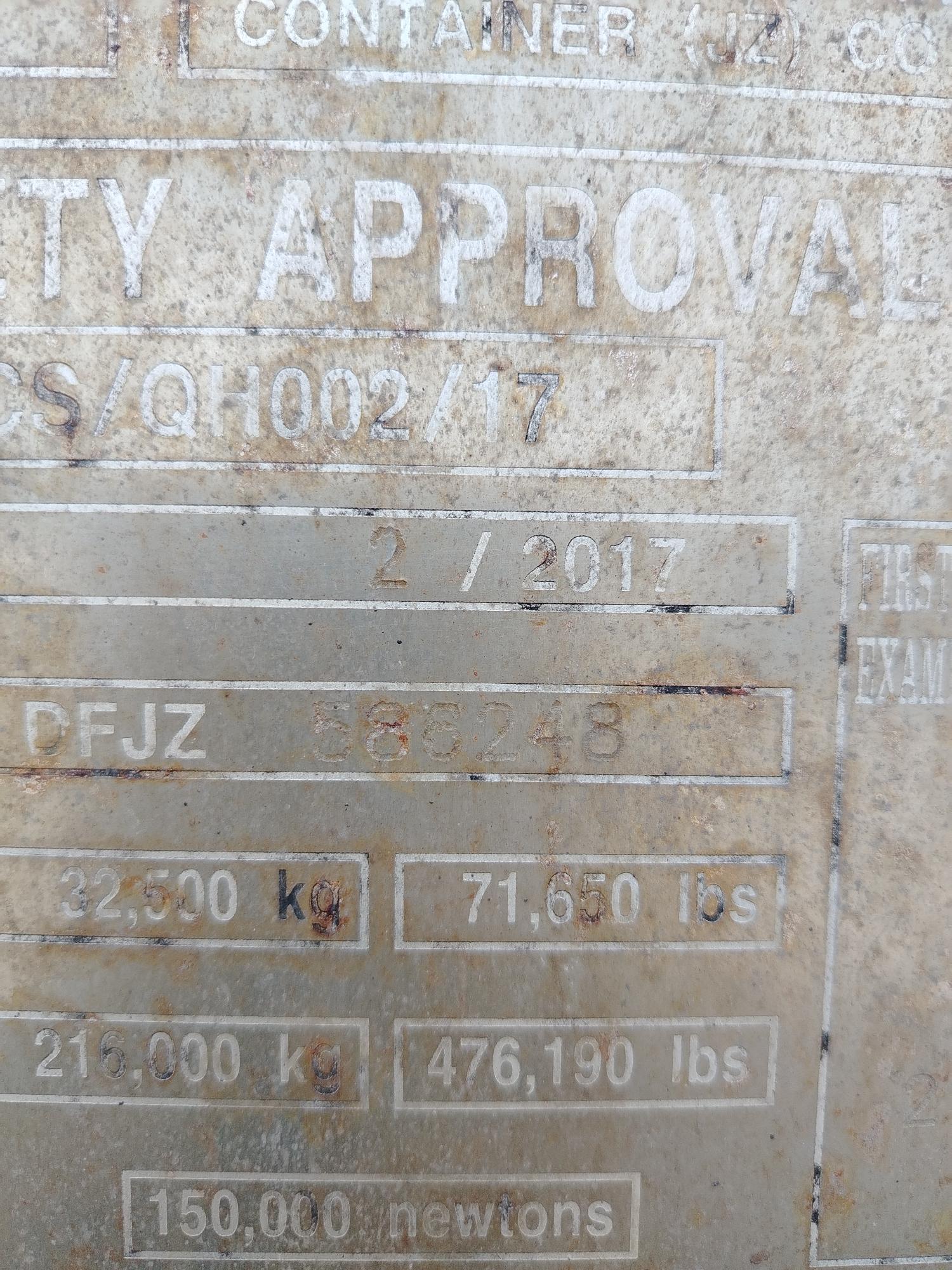 Морской контейнер JZPU5018952