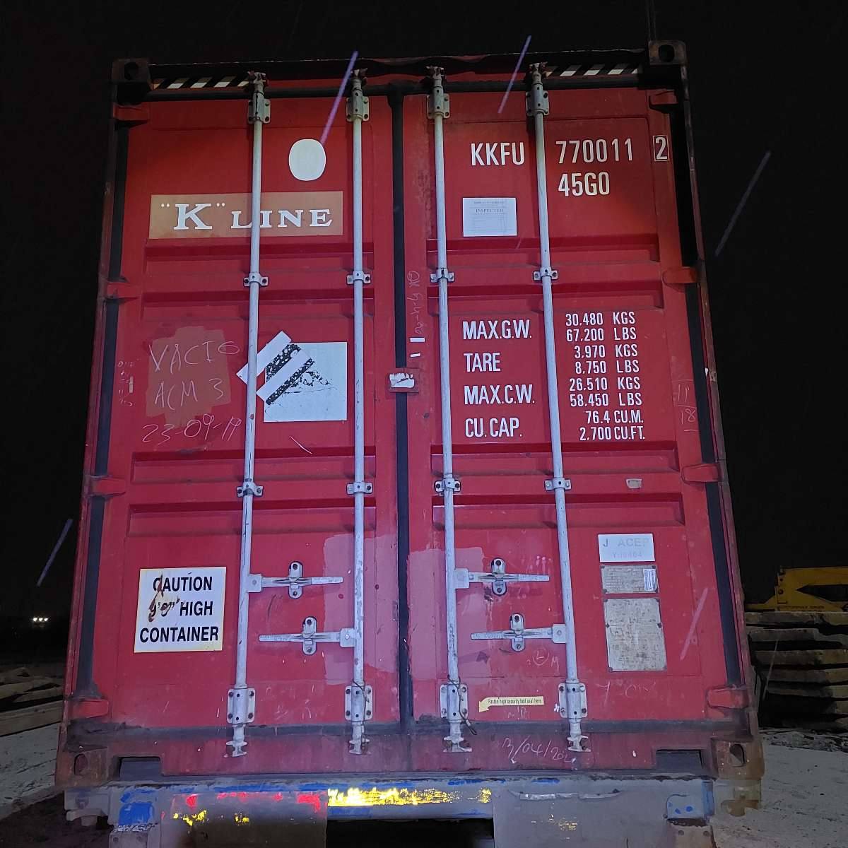 Морской контейнер KKFU7700112