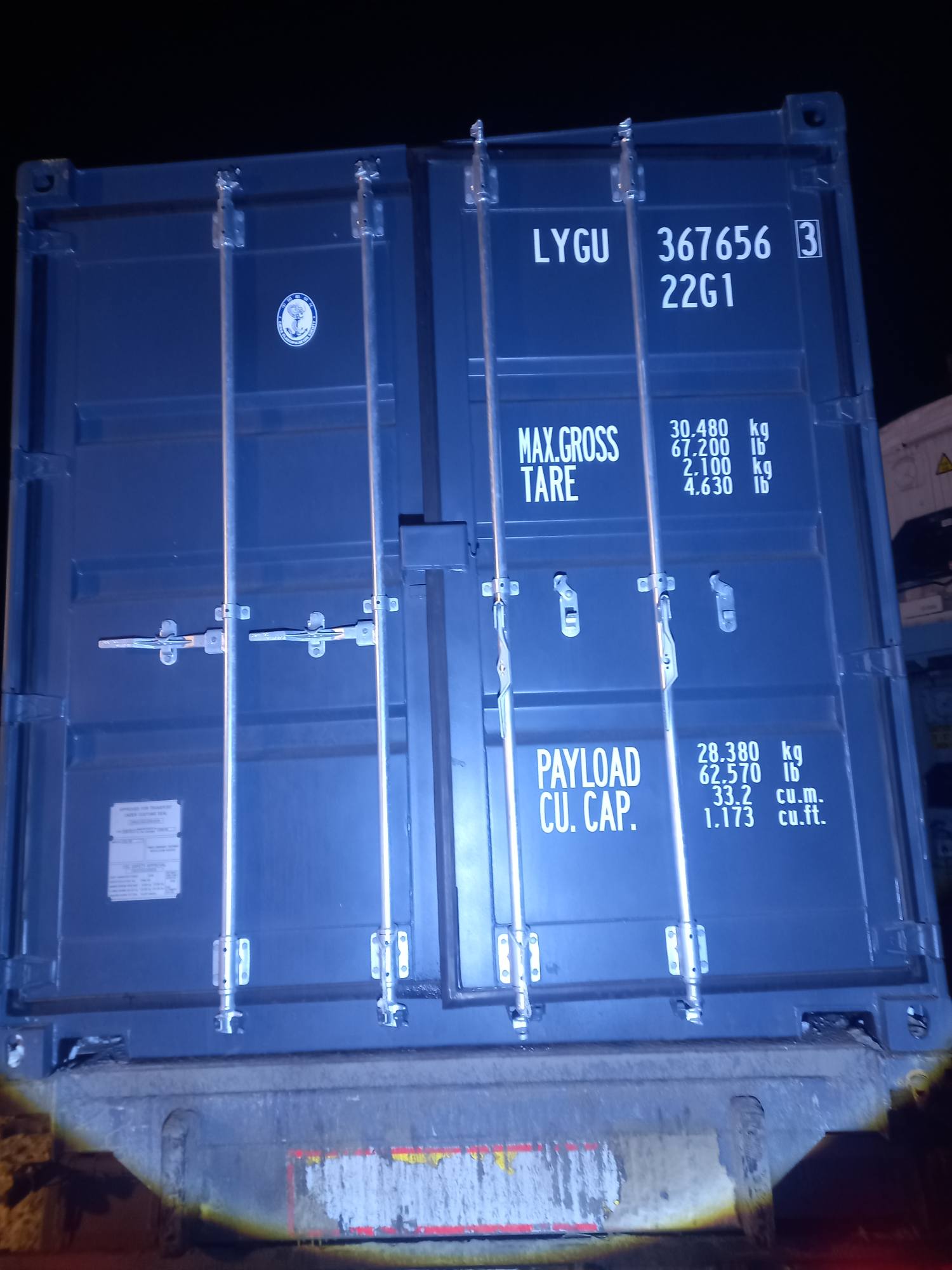 Морской контейнер LYGU3676563