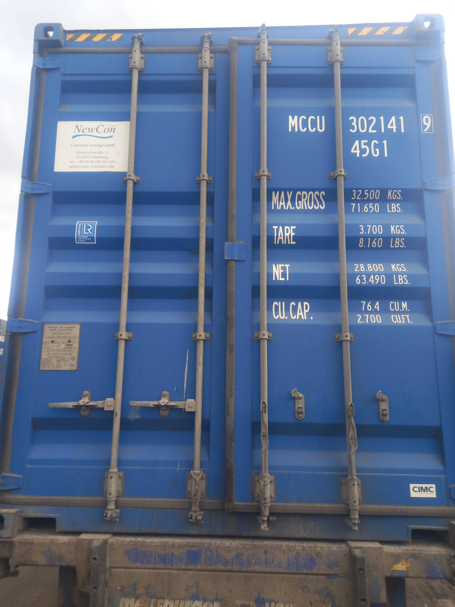 Морской контейнер MCCU3021419